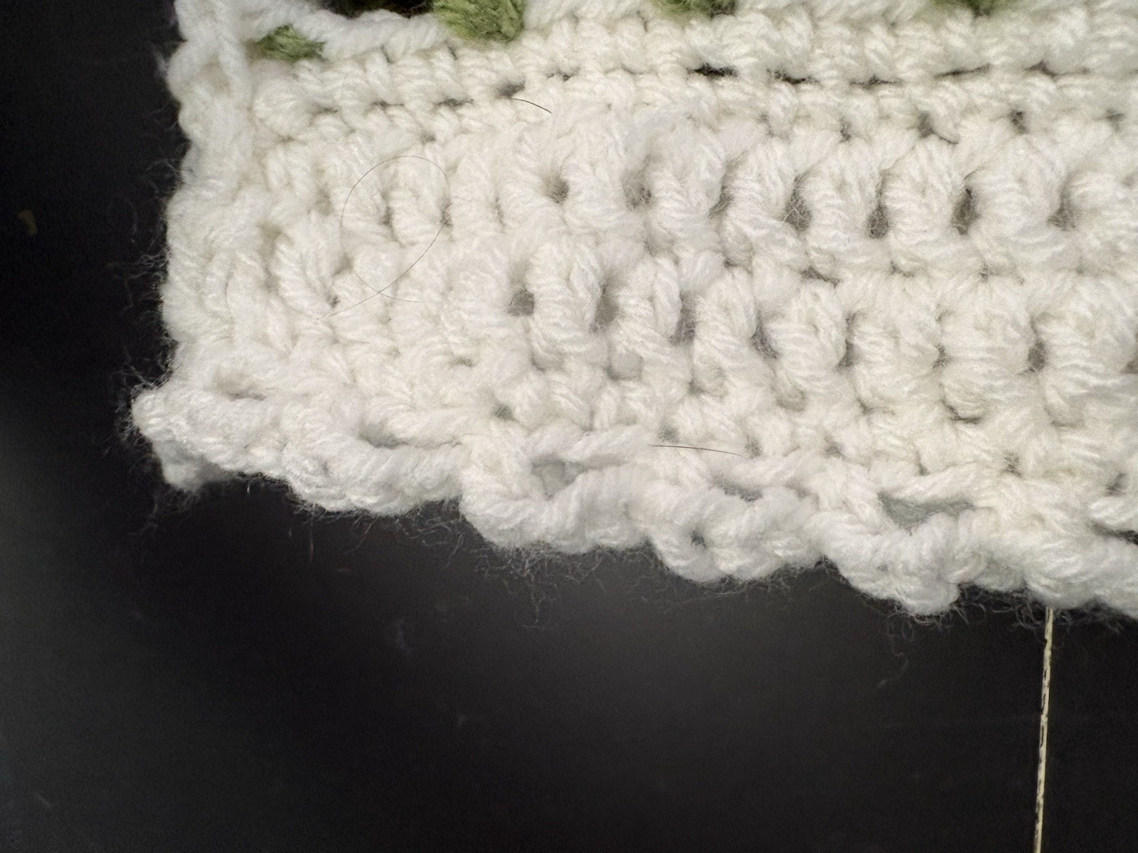 Women’s crochet tulip, mesh, and lace stitch sweater