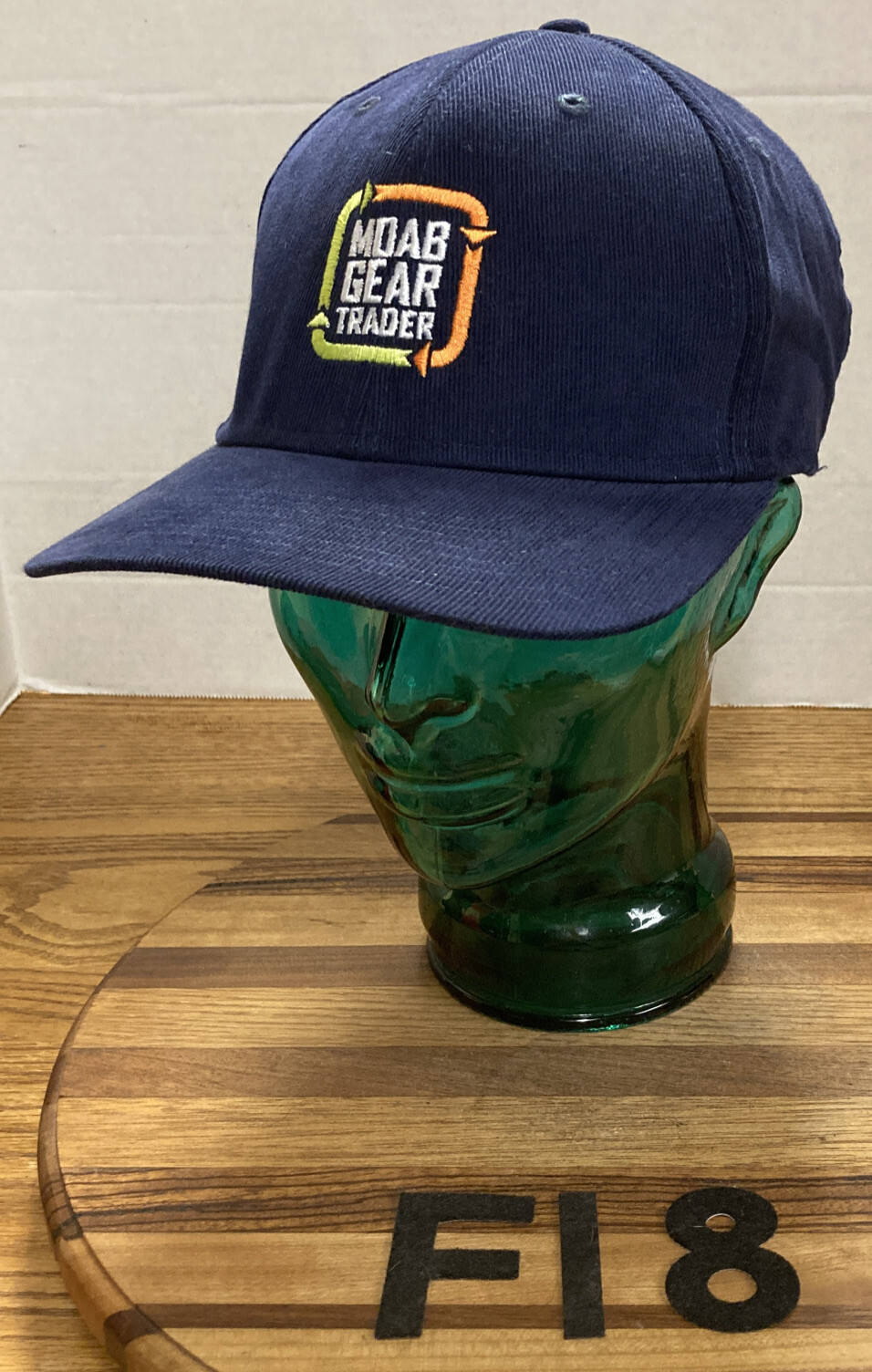 MOAB GEAR TRADER HAT DARK BLUE SNAPBACK ADJUSTABLE VERY GOOD CONDITION F18