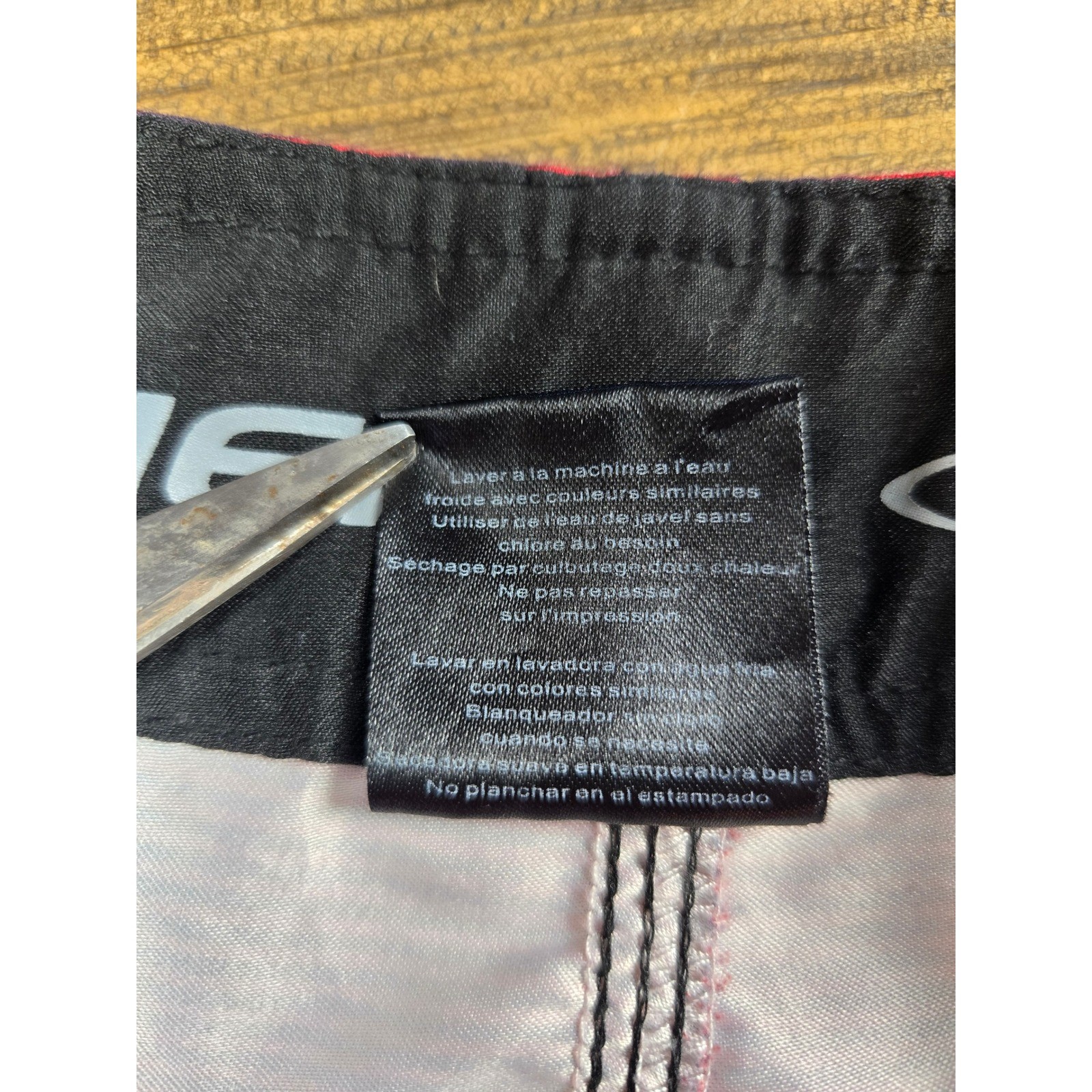 ONeill Mens Striped Board Shorts Red Charcoal Grey Cargo Pocket Size 29
