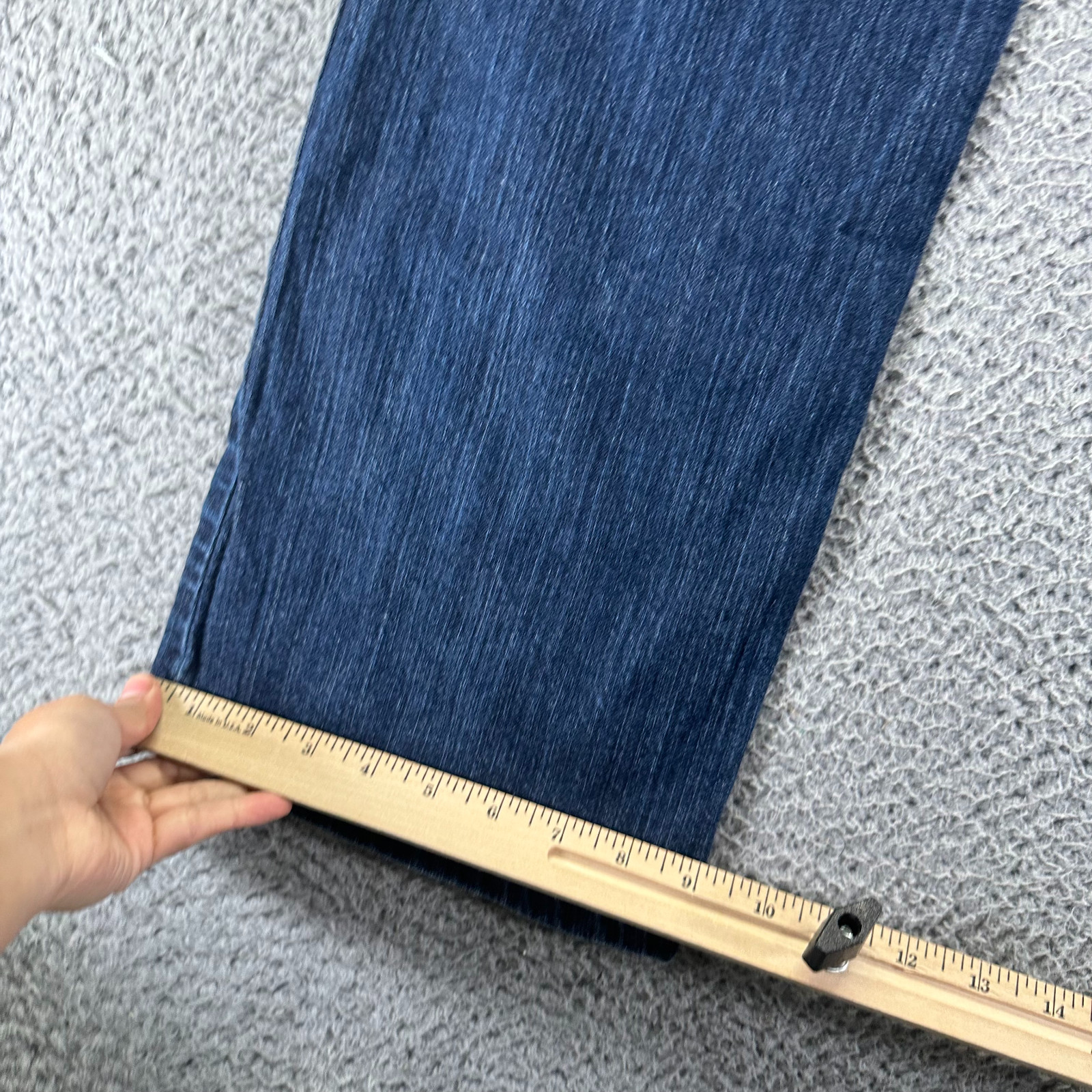 Axcess Jeans Women’s 12 Blue Cotton Denim Bootcut Relaxed Fit Workwear Stretch