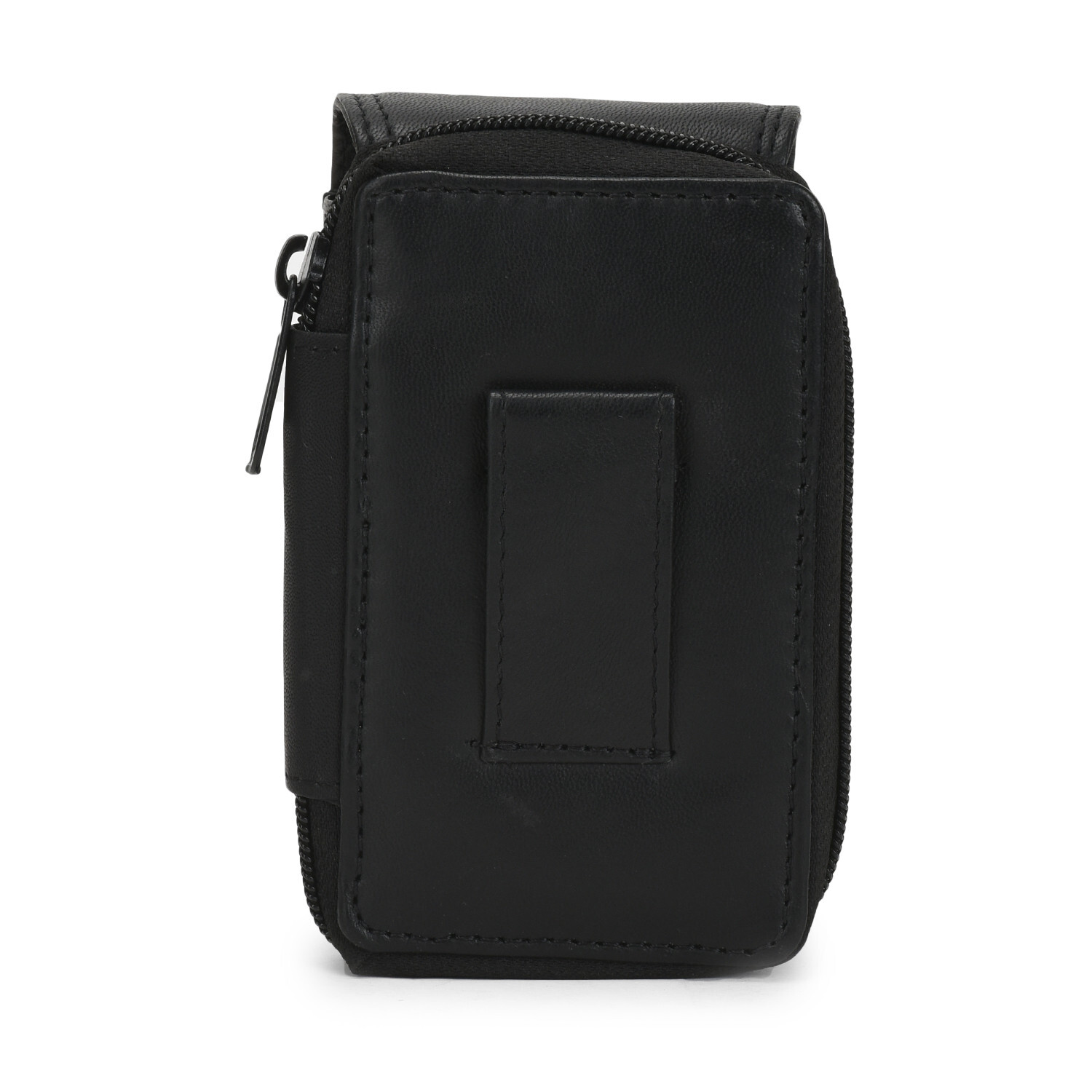 Leatherboss Cigarette Case Lighter holder With Attached All Around Zipper Wallet