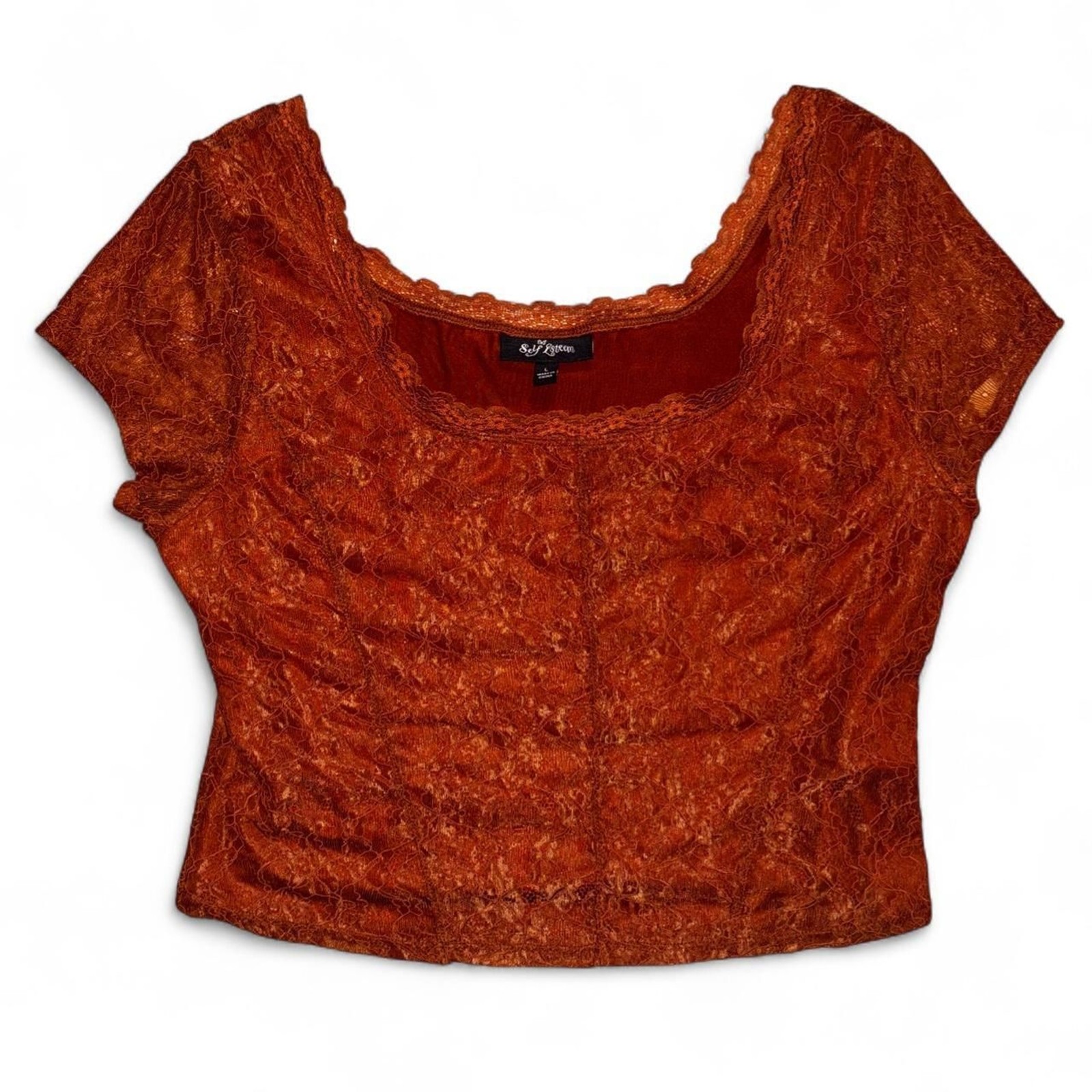 Self-esteem Women’s Orange Crop-top