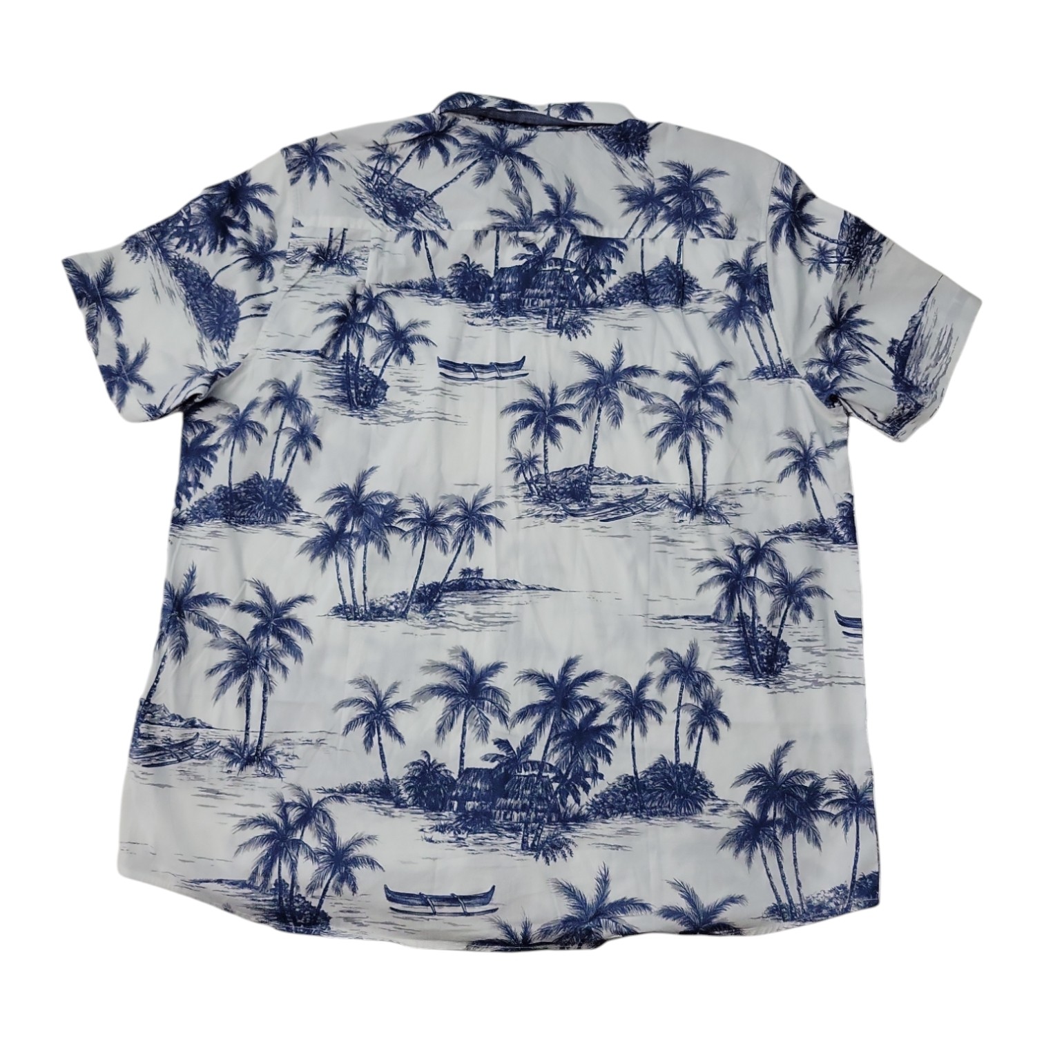 Hurley Men’s Short Sleeve Sunglasses Holder Pocket Stretch Woven Patio Shirt