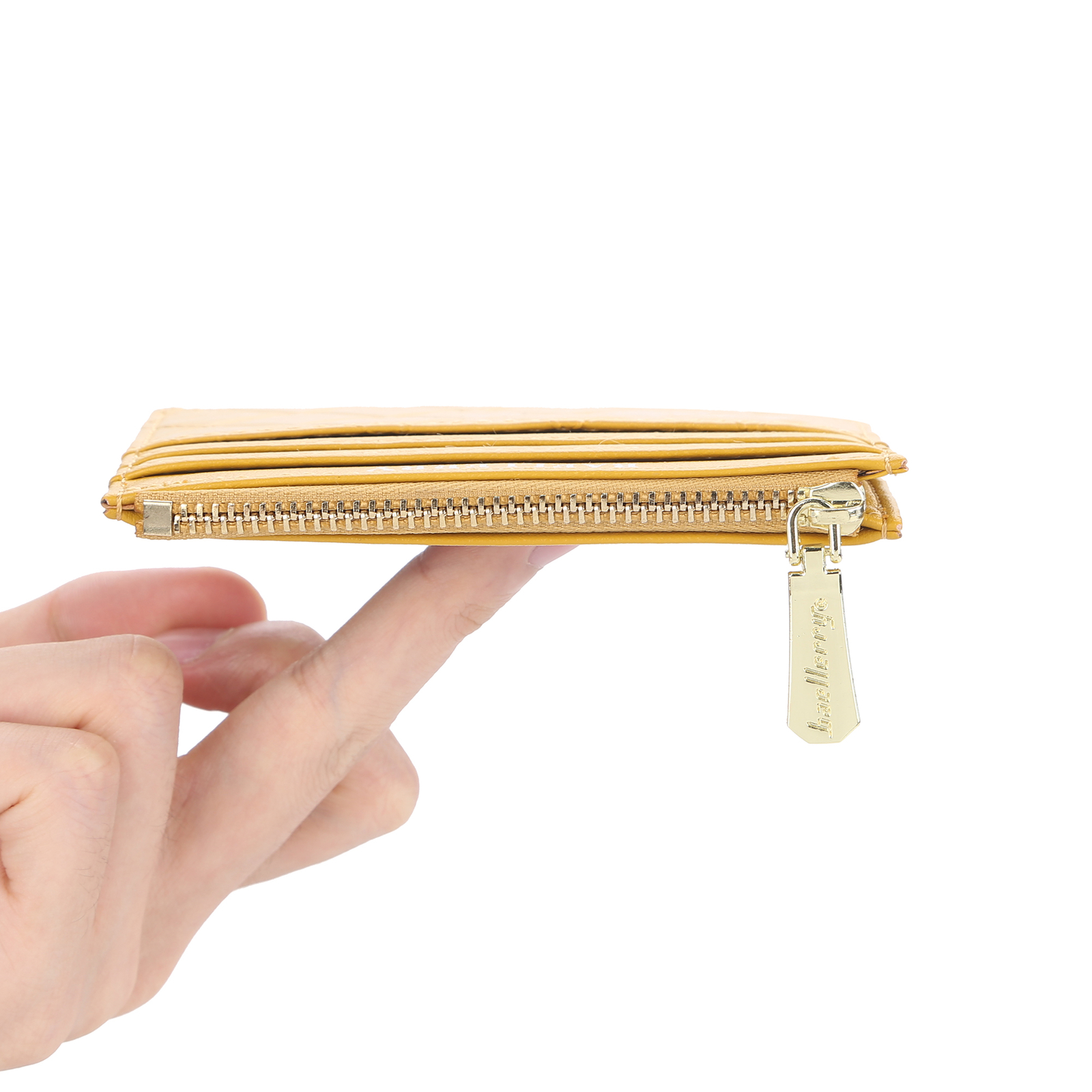 Womens Small Slim Credit Card Holder Mini Front Pocket Wallet Zipper Coin Purse