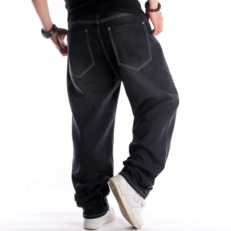 Men’s Washed Jeans Hip hop Pants Baggy Trousers Oversized 34 36 38 40 42 44 46