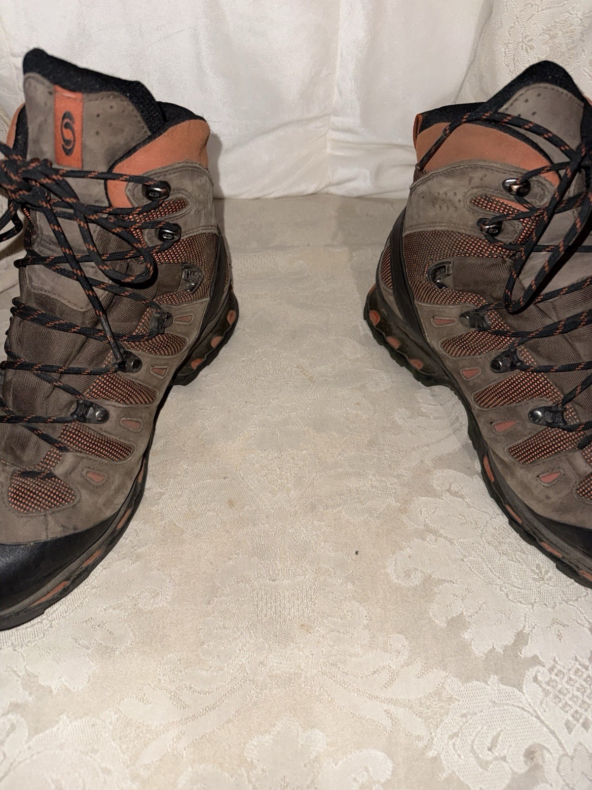 Salmon on Quest 4D GTX Waterproof Hiking Backpacking Boots Men’s US 11.5