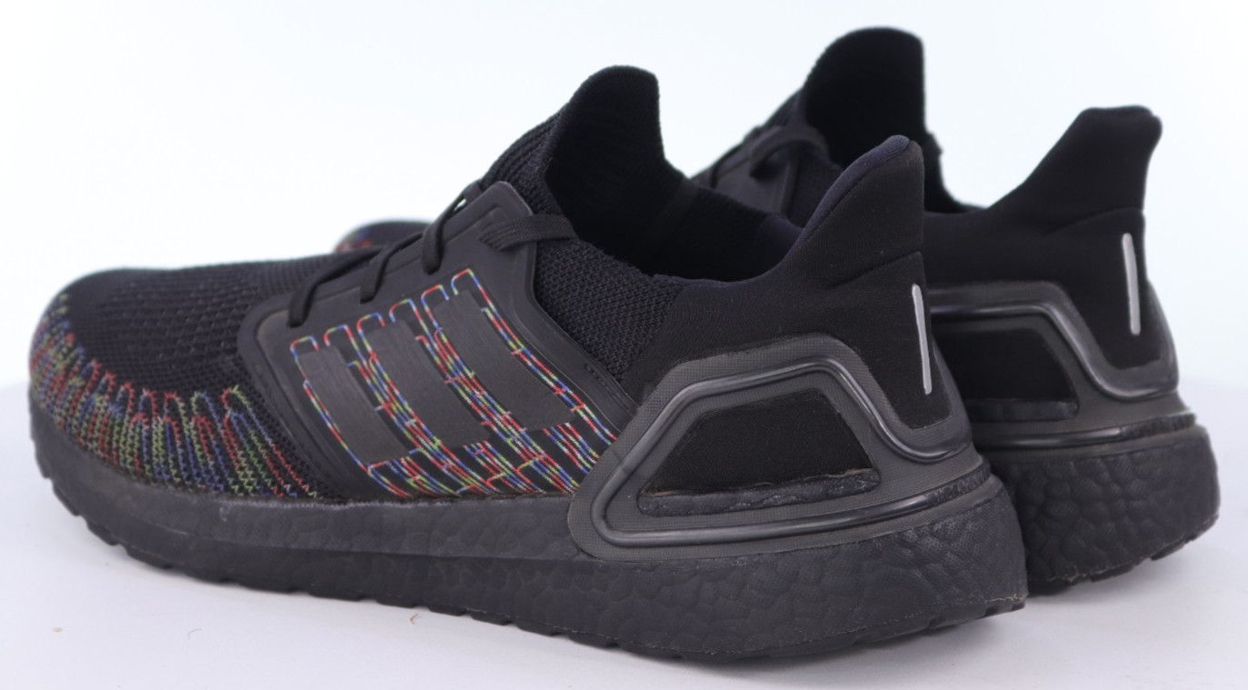 Adidas Ultra Boost 2.0 Men’s Running Shoes Size 9.5 M Black Multi Color EG0711