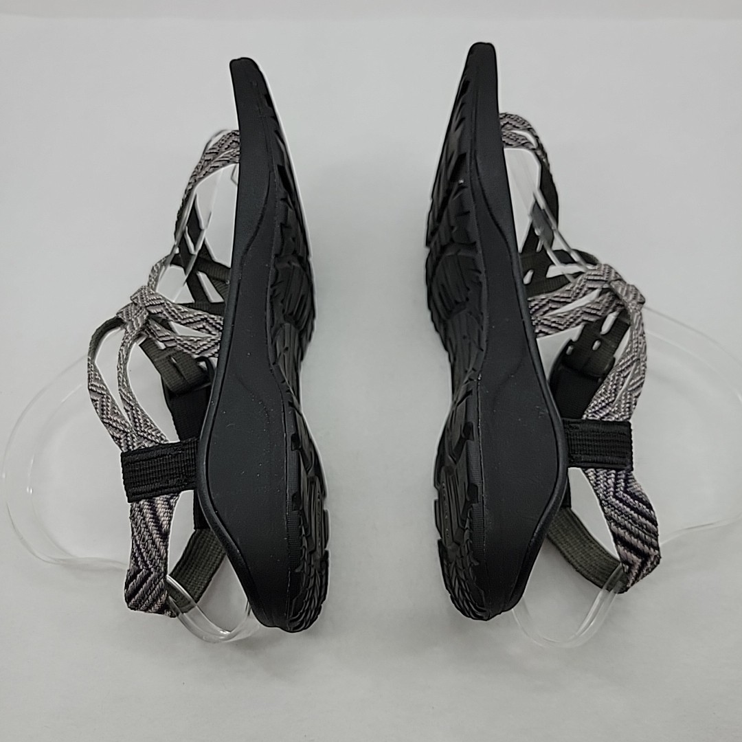 CHACO Women’s Size 7 Updraft EcoTread Outdoor Sandals Black Waves Double Strap