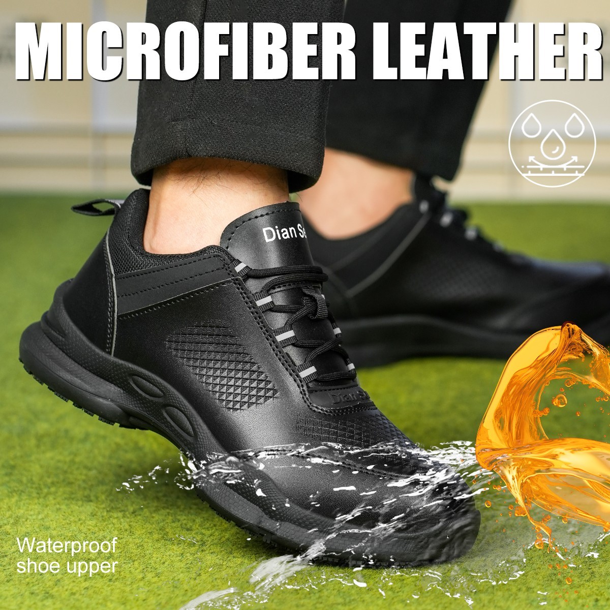 Men Chef Shoes Kitchen Non Slip Oil Resistant Waterproof Work Restaurant Shoes