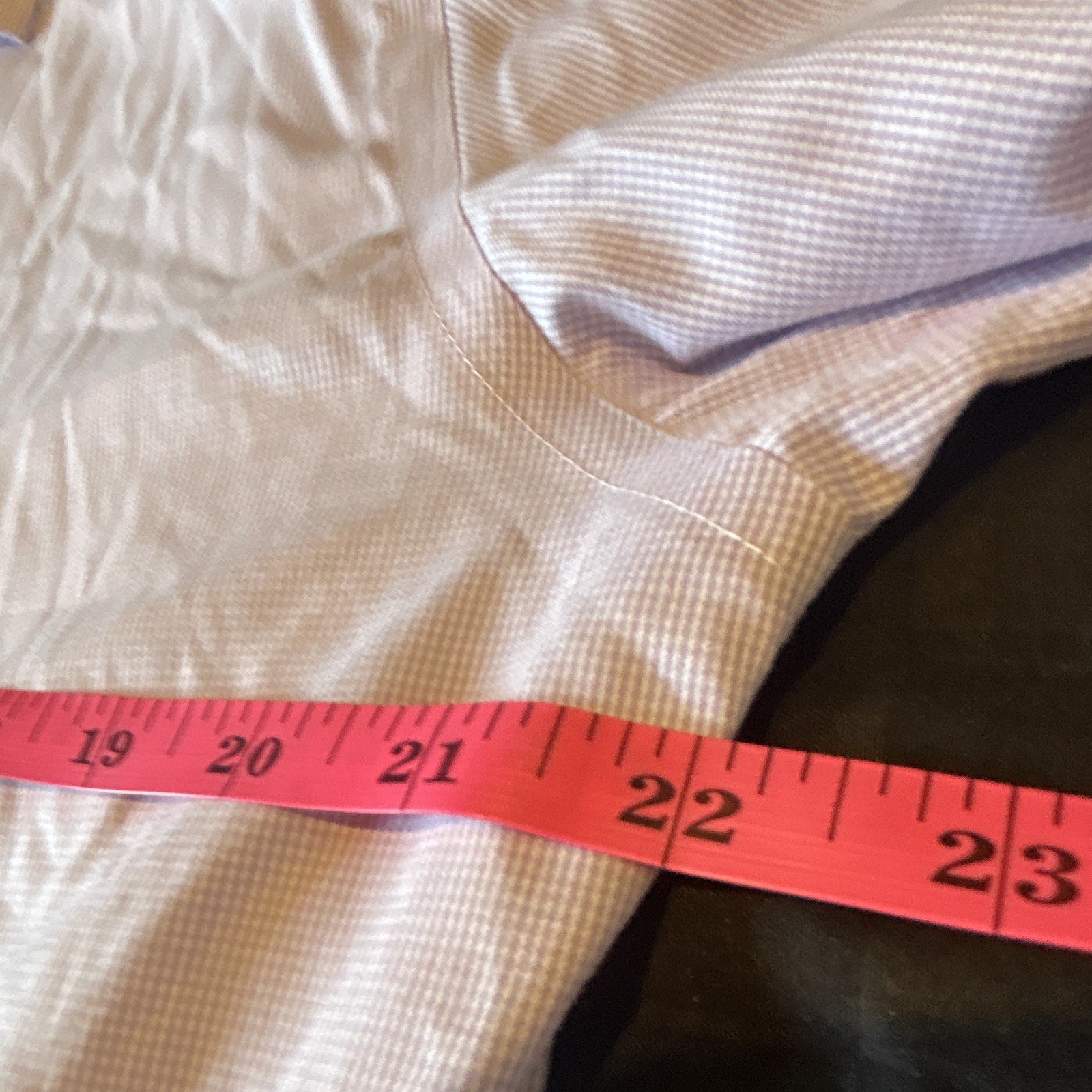 Tommy Hilfiger THFlex Supima Slim Fit Stretch Pink Check Dress Shirt Size Large