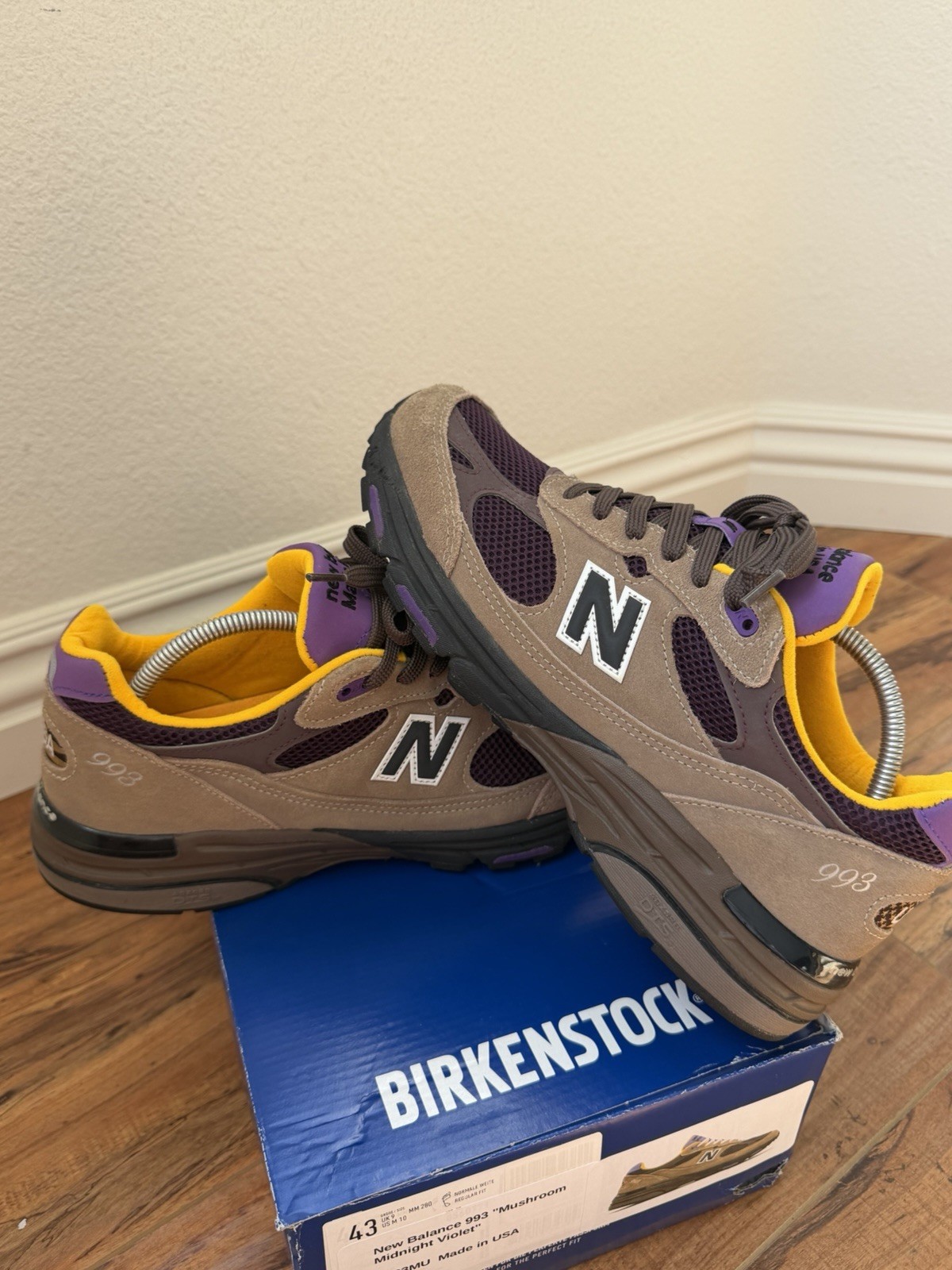 New Balance x Teddy Santis 993 “Mushroom Violet” Made In USA U993MU Size 10