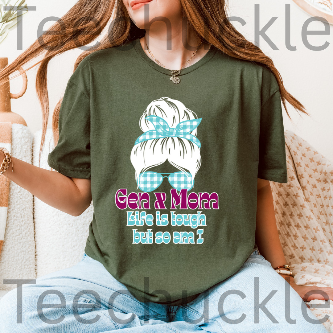 en X Bulldog T-Shirt Generation X 1965 1980 Birth Year Graphic Tee Tough Retro G