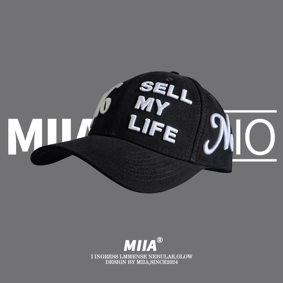 Adjustable Embroidered Baseball Cap Curved Brim Streetwear Casual Sport Hat
