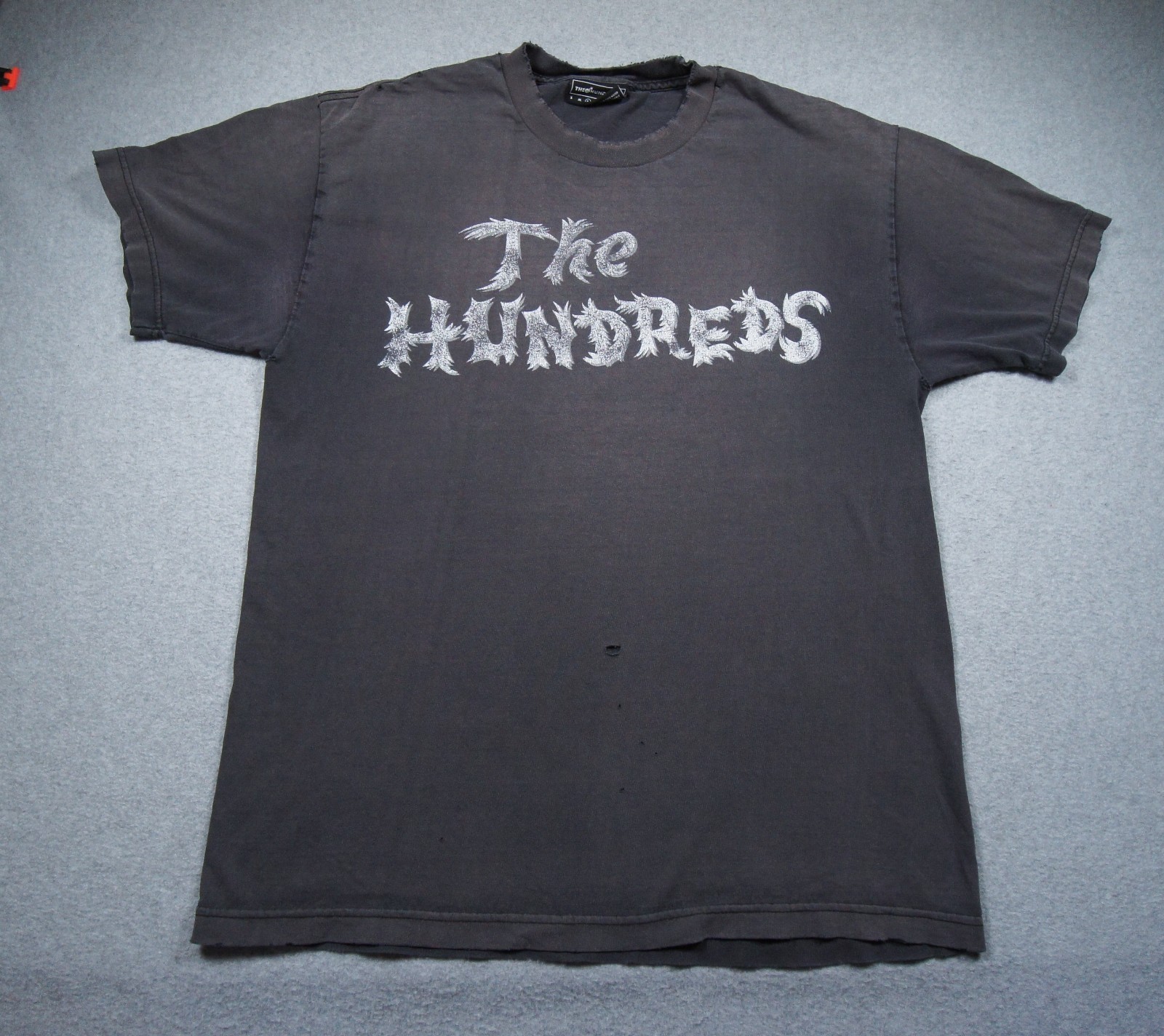 The Hundreds Shirt Mens Large Black Faded Distressed Streetwear Graphic Skate