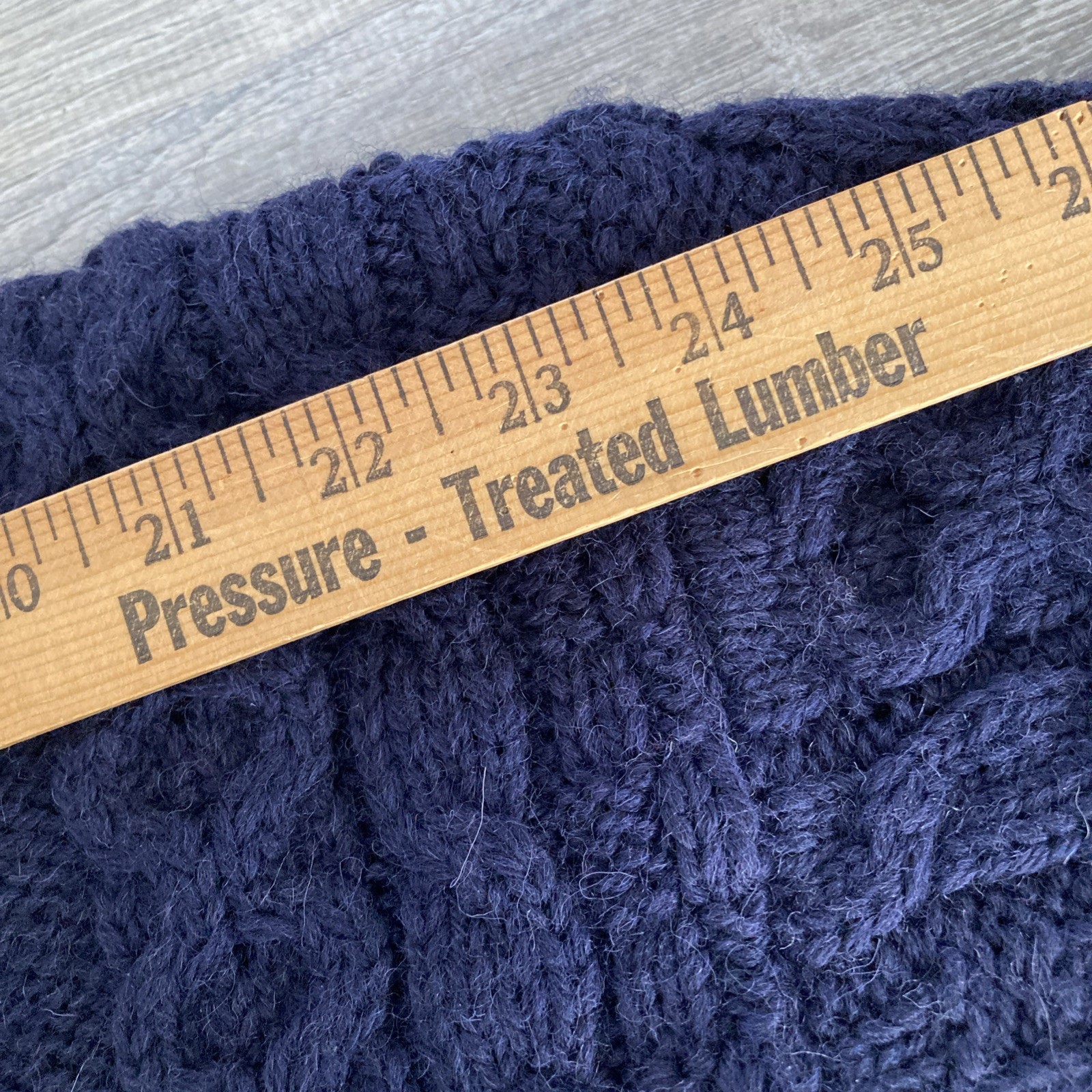 Vintage LL Bean Fisherman Sweater Cardigan Mens L Navy Cable Knit Wool Ireland