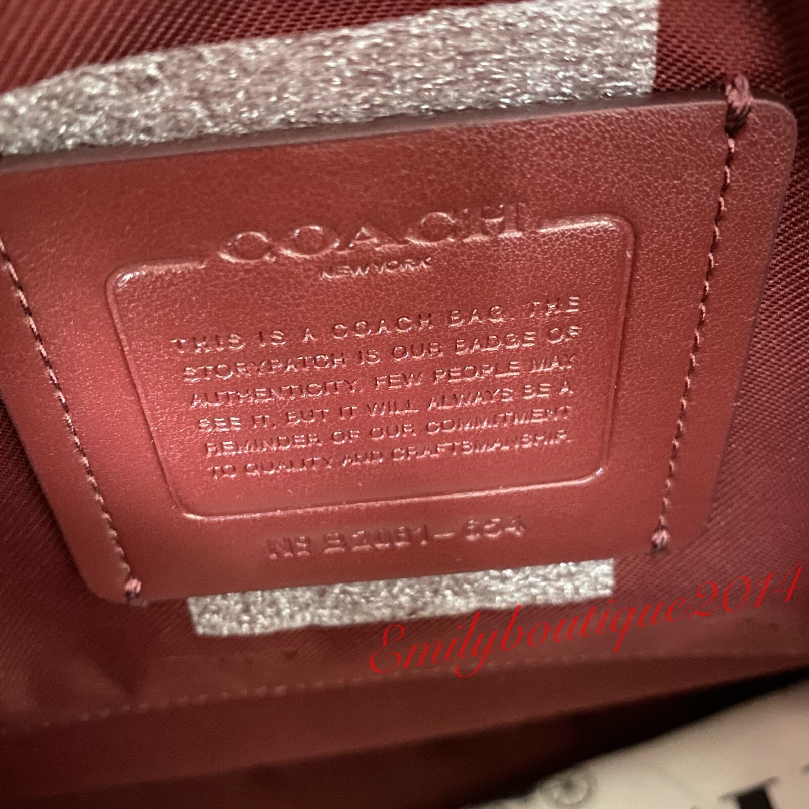 NWT Coach 654 Lora Carryall In Colorblock Wine Pink Pebble Leather Shoulder Bag