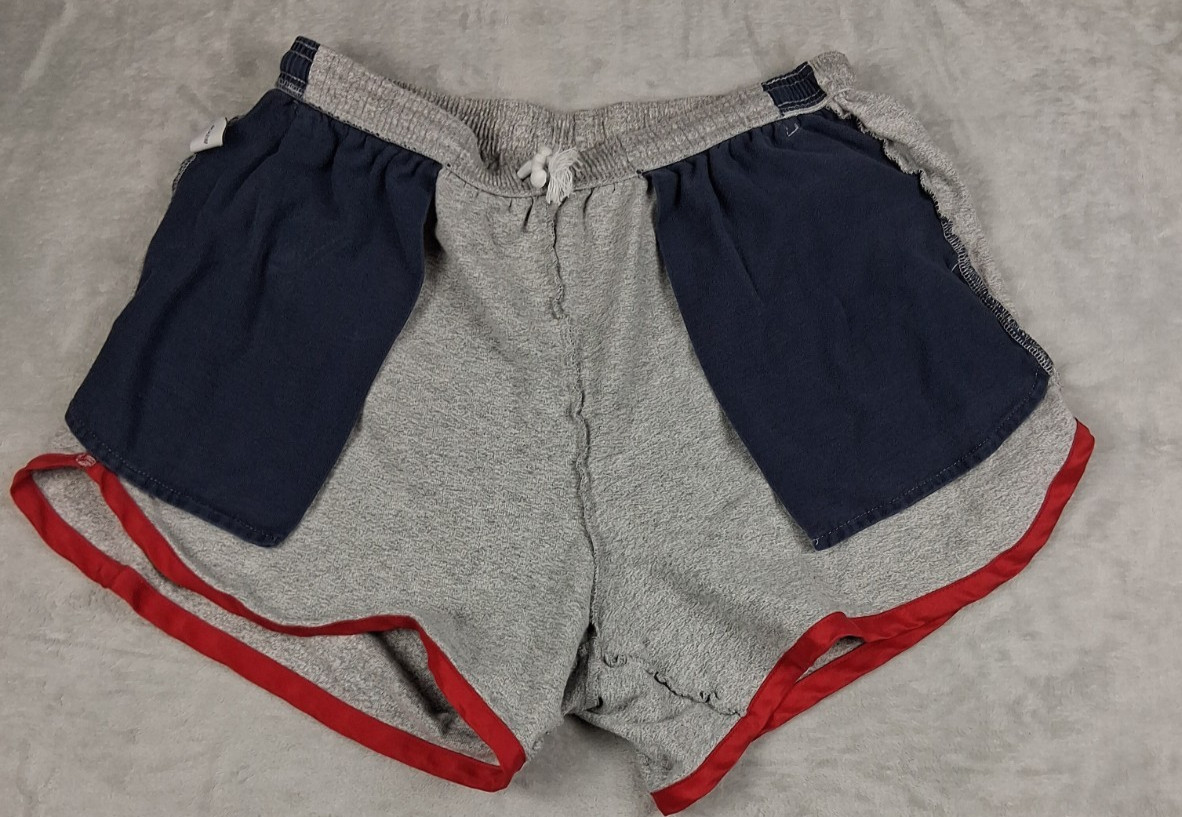 Chubbies Lounge Sweat Cotton Shorts Men L (28 inch Elastic Waist) Gray Made USA