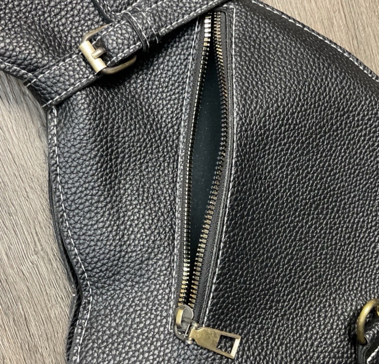 Witchy Black Cat Shoulder Bag with Adjustable Strap, Zipper Buckle Accent Unique