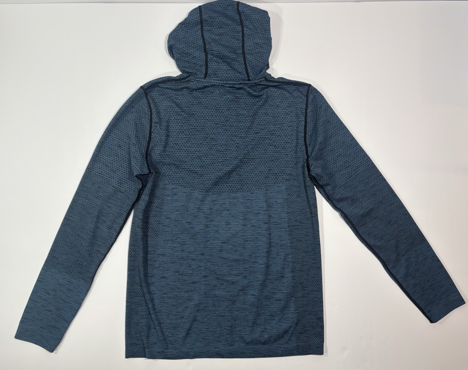 Copper Fit Men’s Activewear Blue Long Sleeve Stretch 1/4 Zip Pullover Shirt Med
