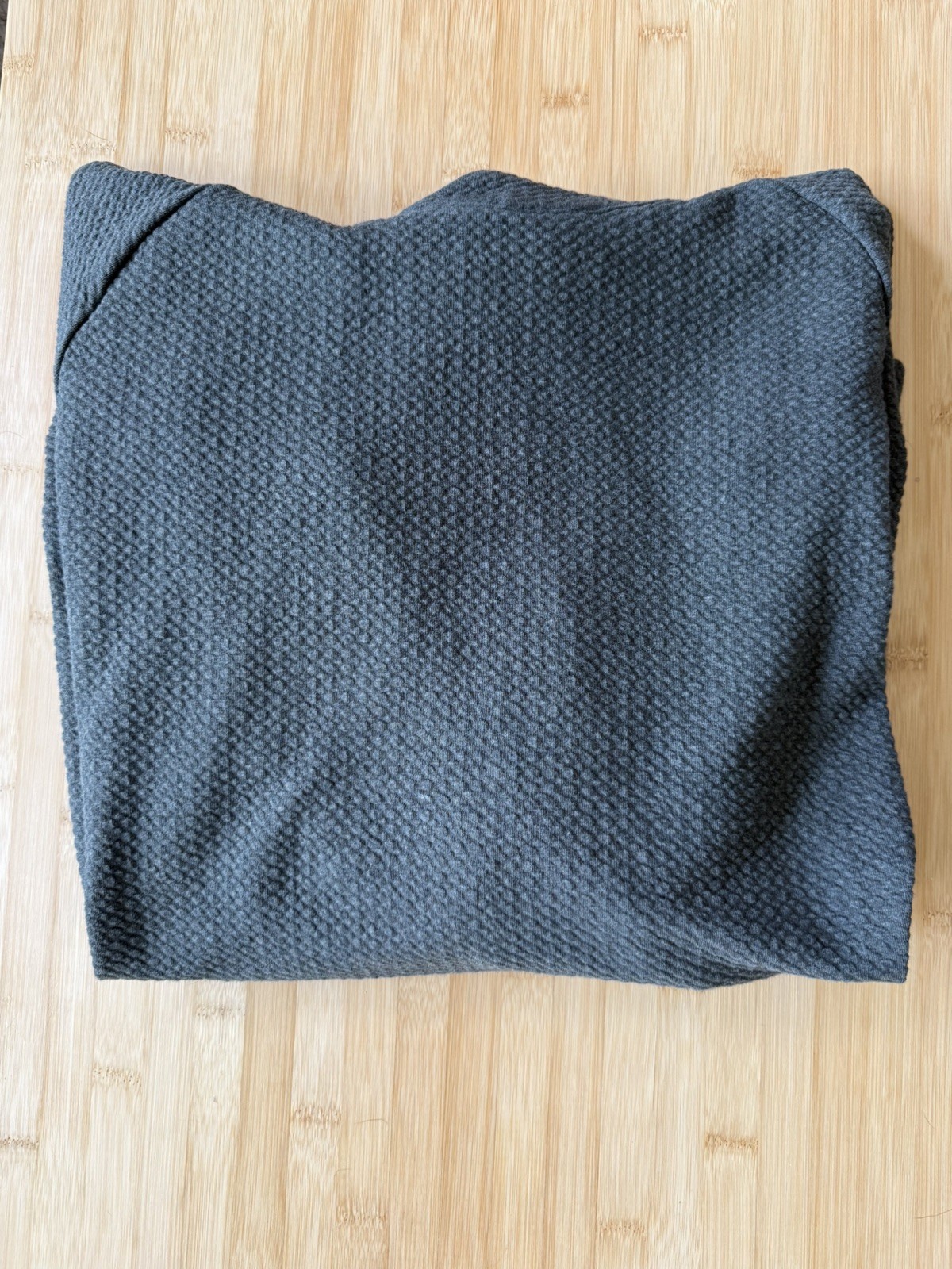 Lululemon Textured Double Knit Cotton Hoodie; Weathered Brown; Men’s XL