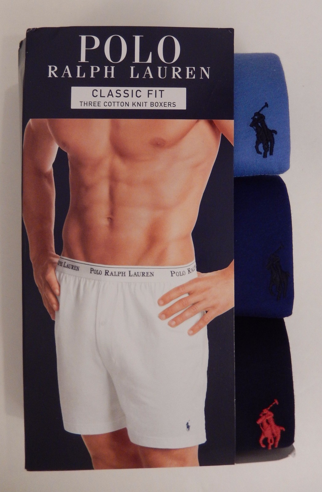 3 RALPH LAUREN POLO WHITE BLACK OR GRAY COTTON KNIT BOXER SHORTS SIZES: S M L XL