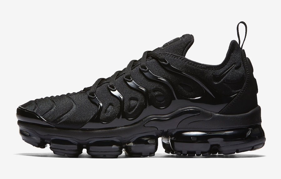 New Nike Air Vapormax TN Plus Triple Black men’s shoes 8-12