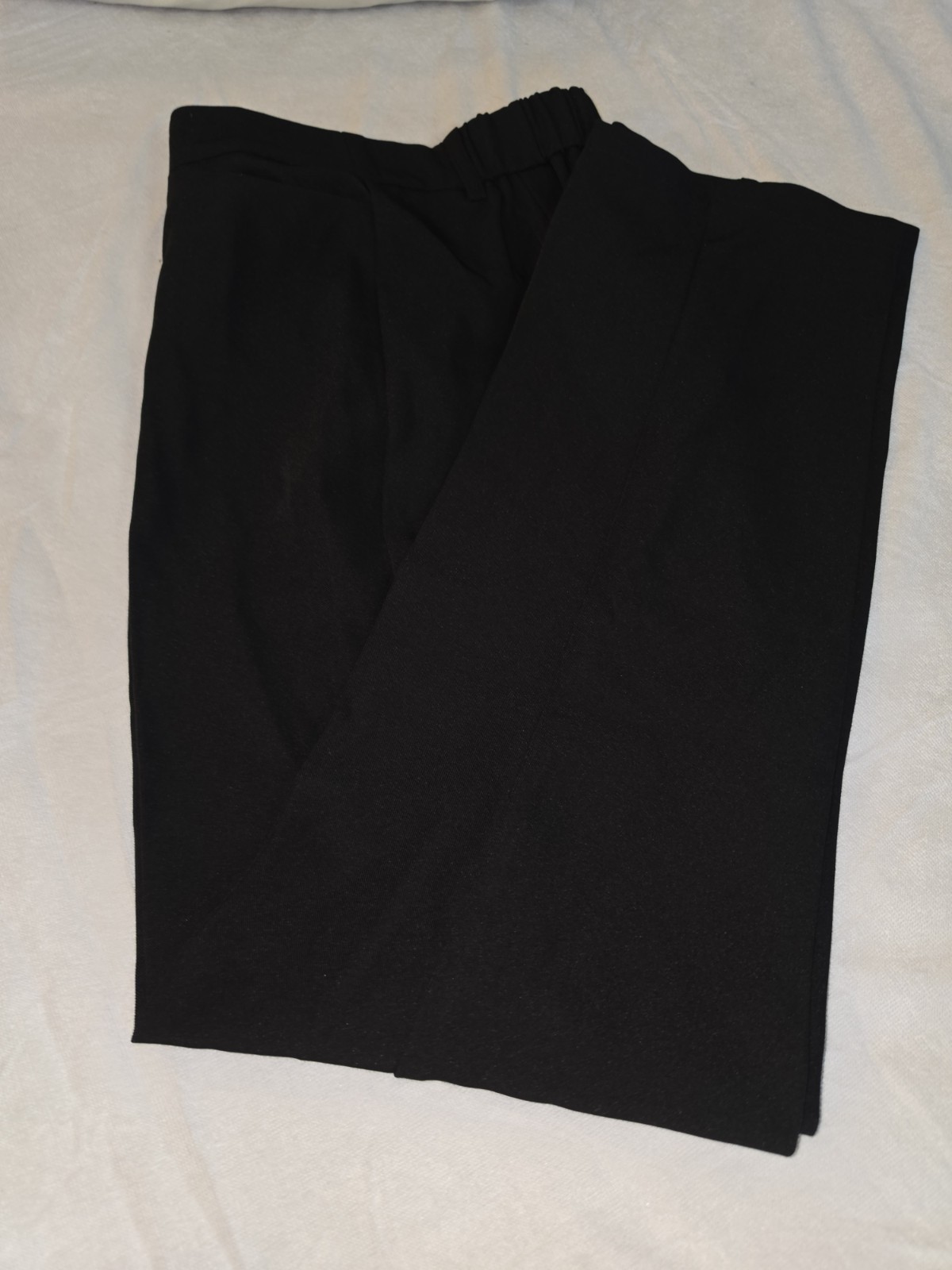 Luvamia Black 2-Piece Pant Suit Set XS Polyester Stretch Notch Lapel 1-Button