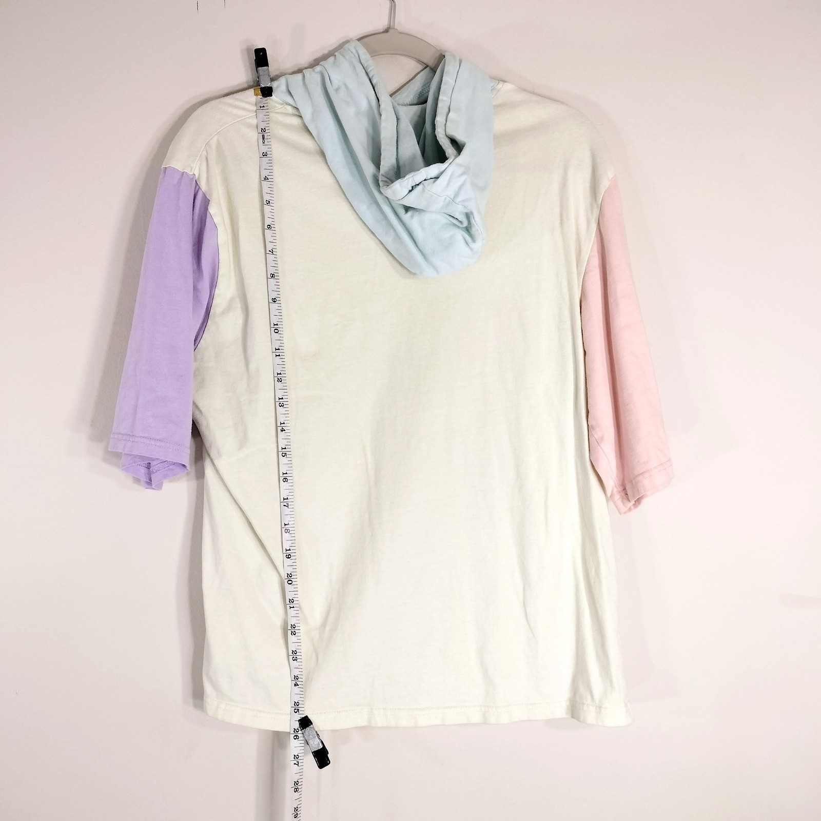 WESC Multicolor Hoodie; Damian Colorblock Short Sleeve T-Shirt Hoodie