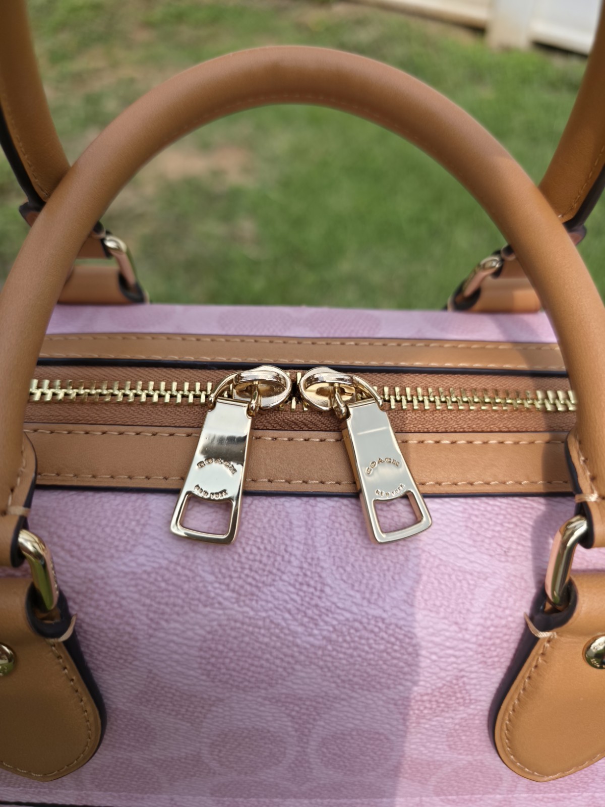 Coach Large Powder Pink Rowan Satchel Bag