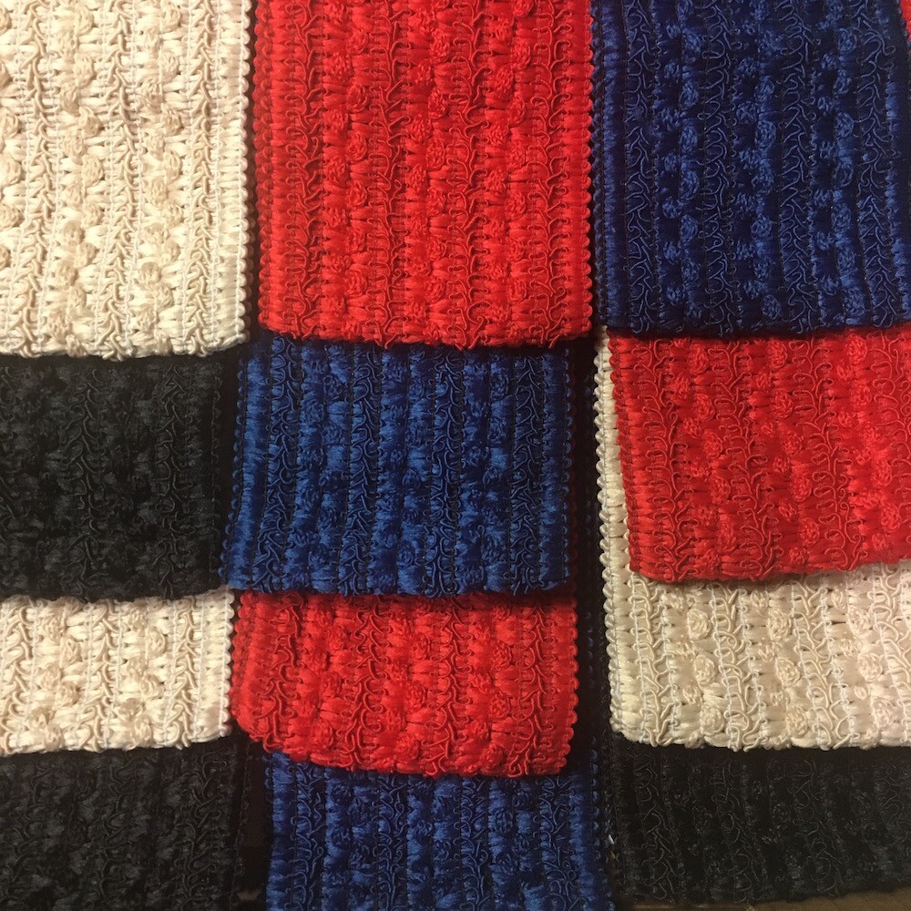 12 Headbands Cotton Large 3″ Stretchy 4 colors wide Red Black Blue Beige