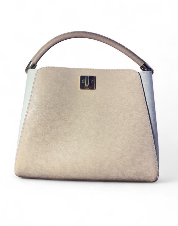 Kate Spade Phoebe Medium Top Handle Bag in Toasted Hazelnut Multi Brand New
