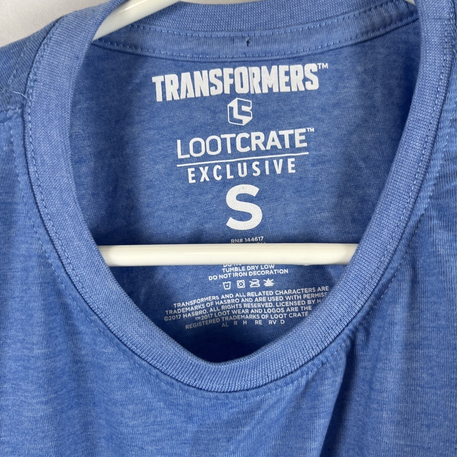 Loot Crate Transformers Optimus Prime Graphic T-Shirt Blue Mens Small