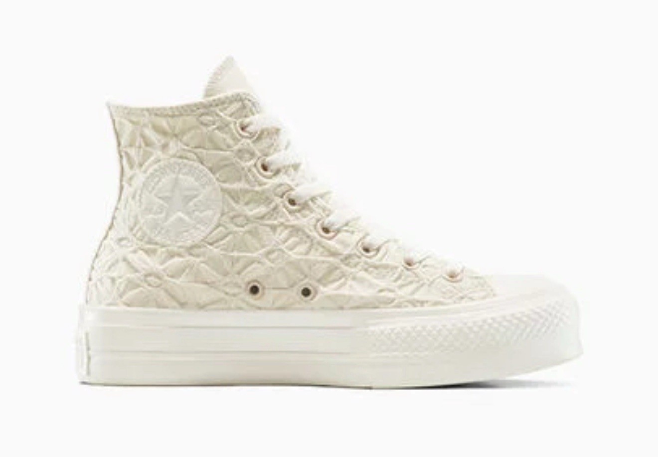 Converse CTAS Lift Hi Textured Dune/Egret Women’s Sz 7 A13523C