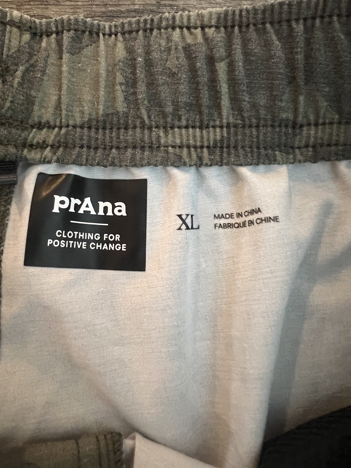 Prana Mens Mojo Hybrid Unlined Hiking Hiking Short Palm Print XL