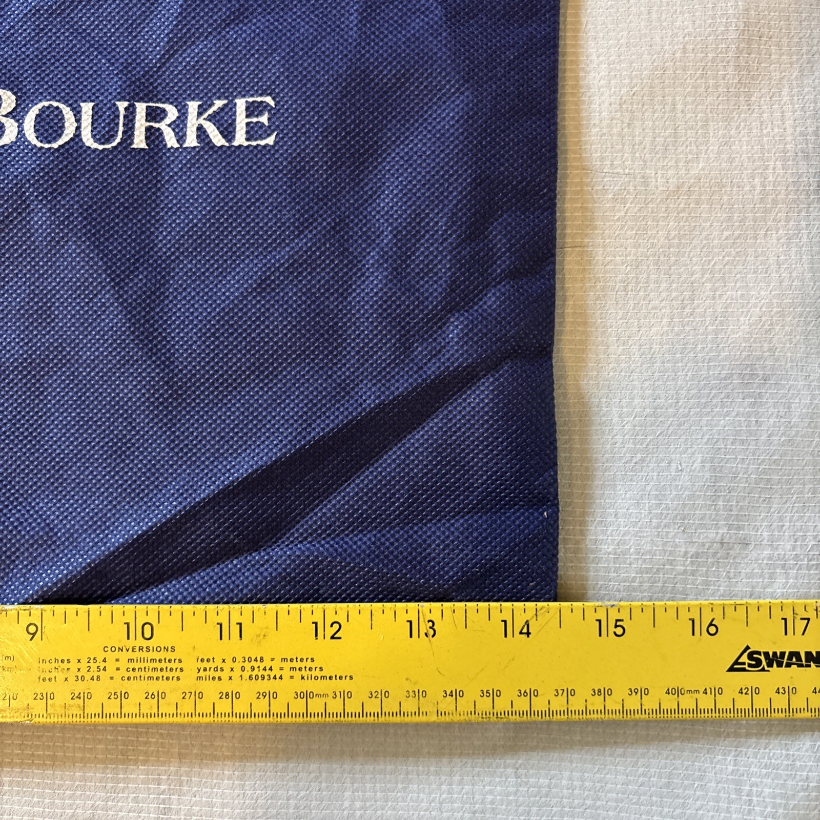 Dooney & Bourke Dust Cover Bag ONLY Navy Blue Drawstring Bag 14.5”W x 19”H