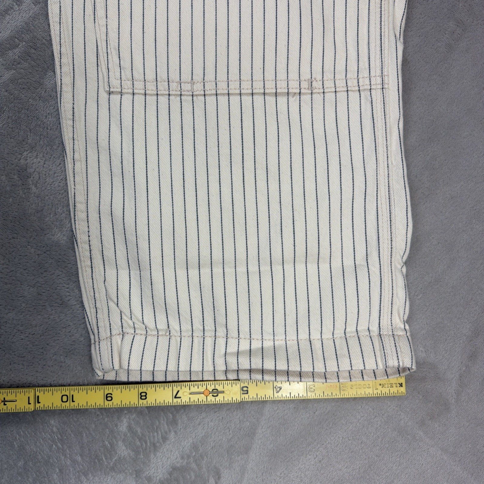 Levi’s 568 Carpenter Jeans Men’s Size 36×30 Hickory Stripe Workwear Loose Fit