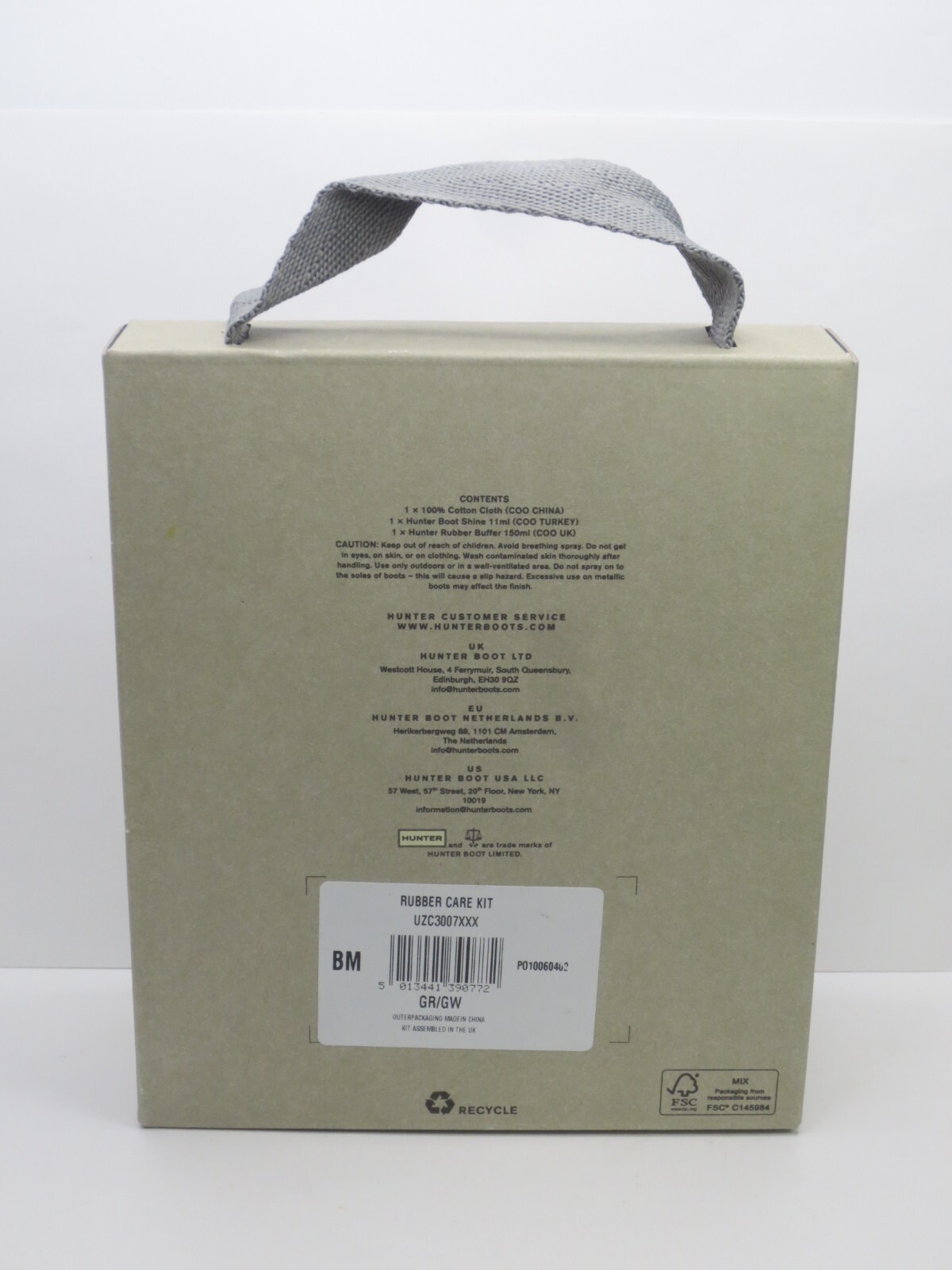 HUNTER RUBBER CARE KIT FOR YOUR HUNTER RUBBER BOOTS BOXED (LOT 2)
