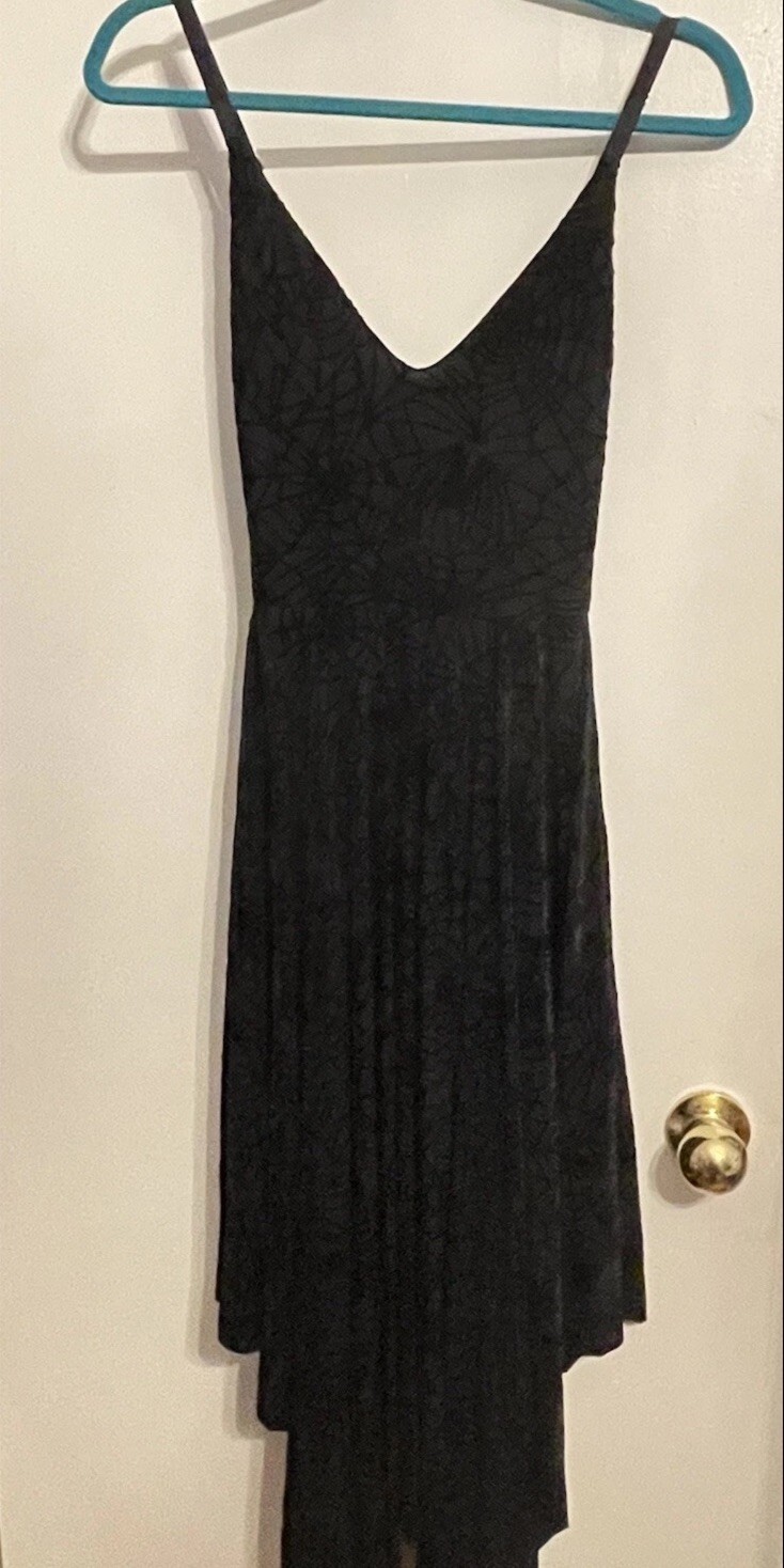 Black Milk Corpse Bride BURNED VELVET SPIDER THREADS HANDKERCHIEF DRESS Sz S