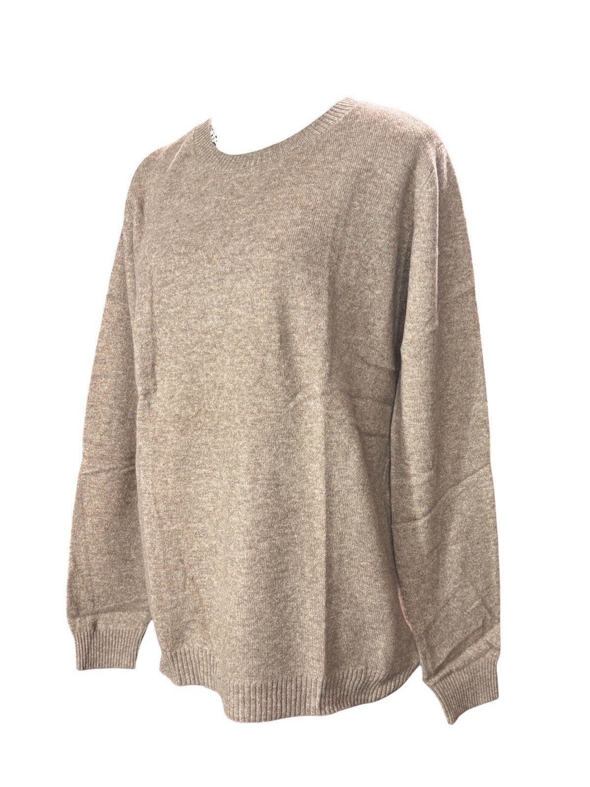Liny Xin Mocha Superfine Merino Wool Sweater, Super Soft Size L, Pullover