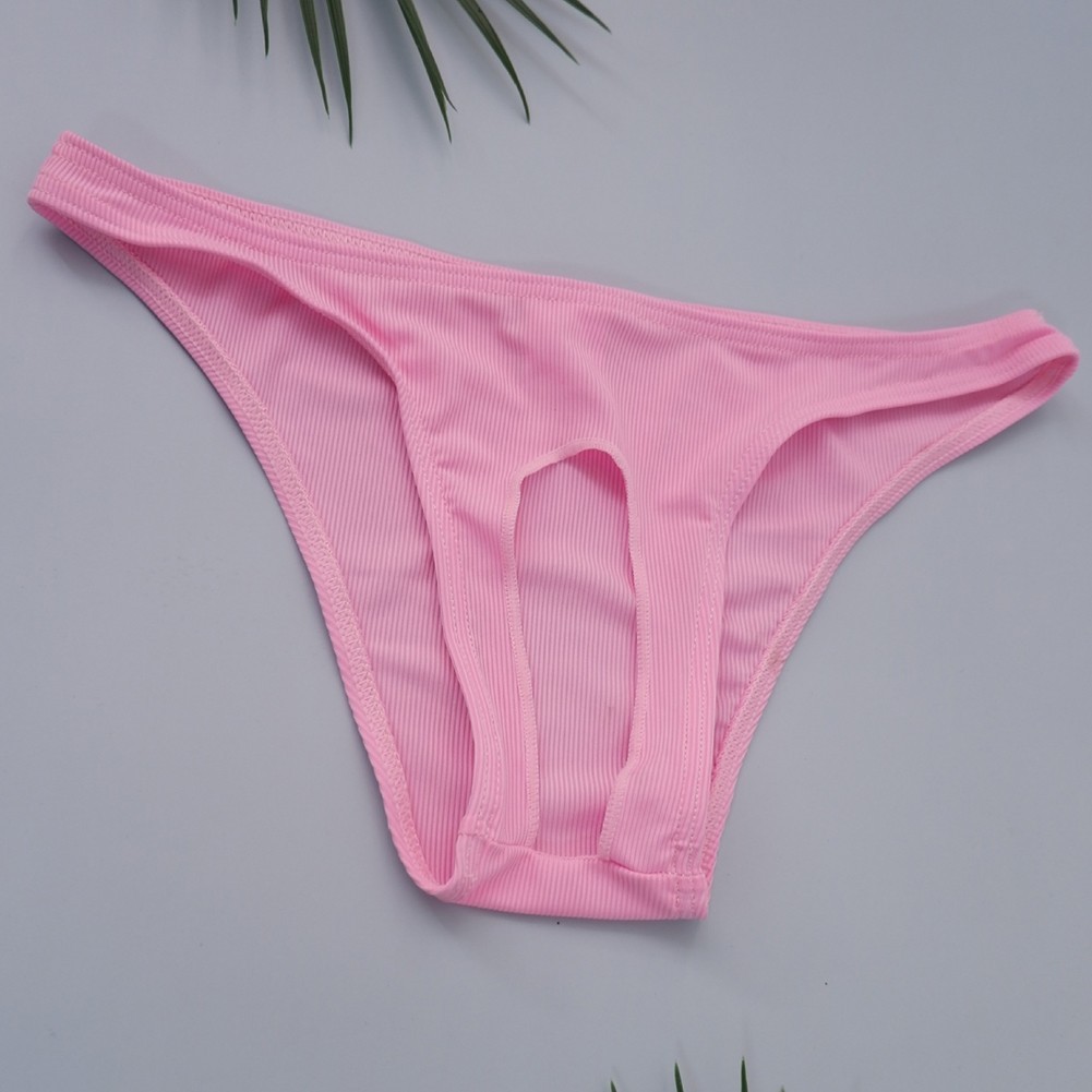 Mens Breathable Quick Dry Low Rise Underwear Solid Color Briefs for All Seasons