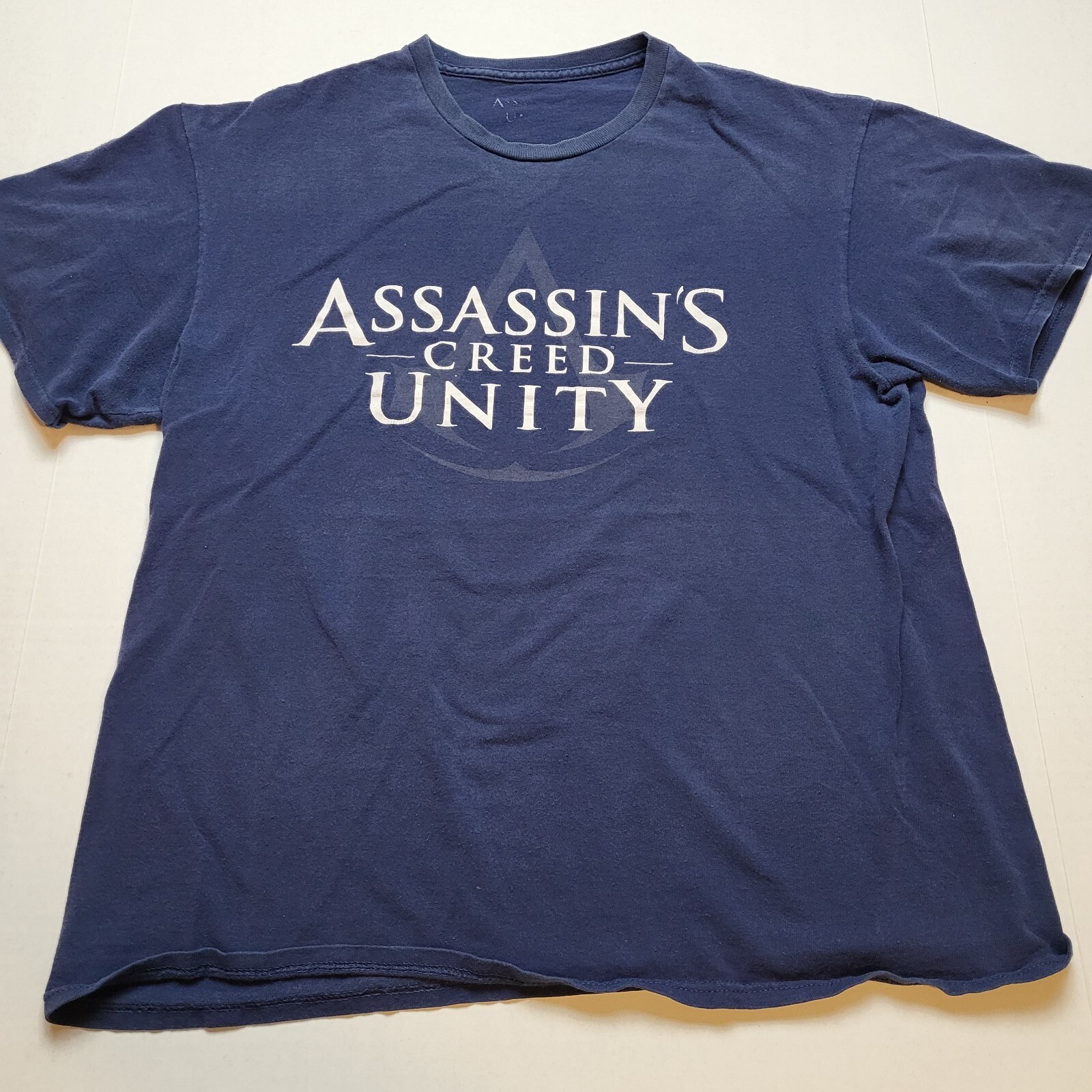Assassin’s Creed Unity T-Shirt Mens L Blue Video Game Tee F18