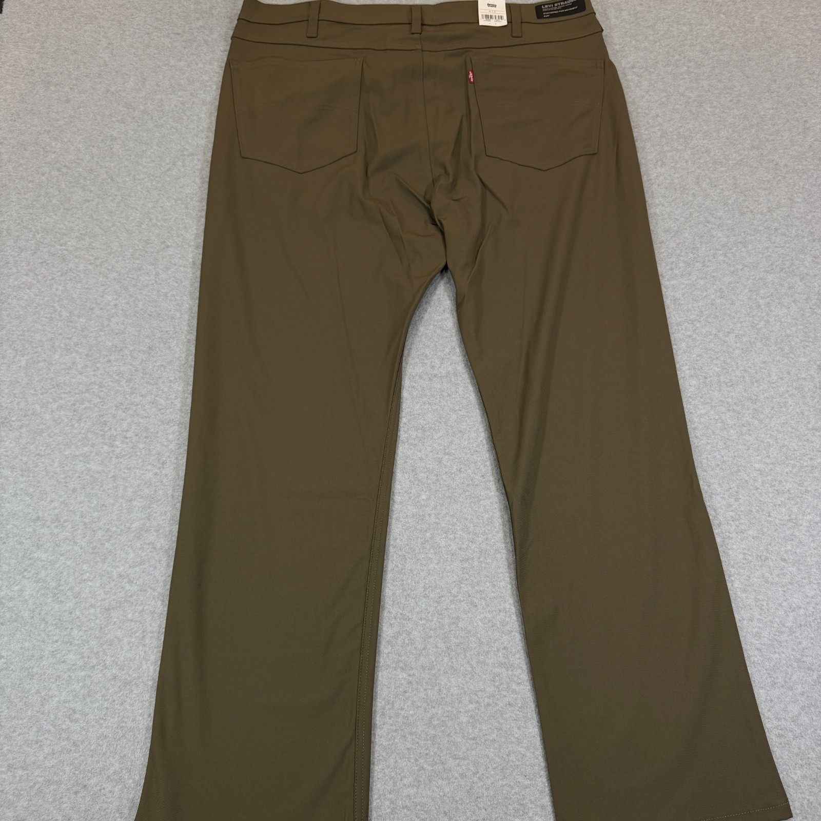 Levis Mens 514 Straight Fit Tech Pants Crocodile Brown Stretch Fit Cooling 40×30