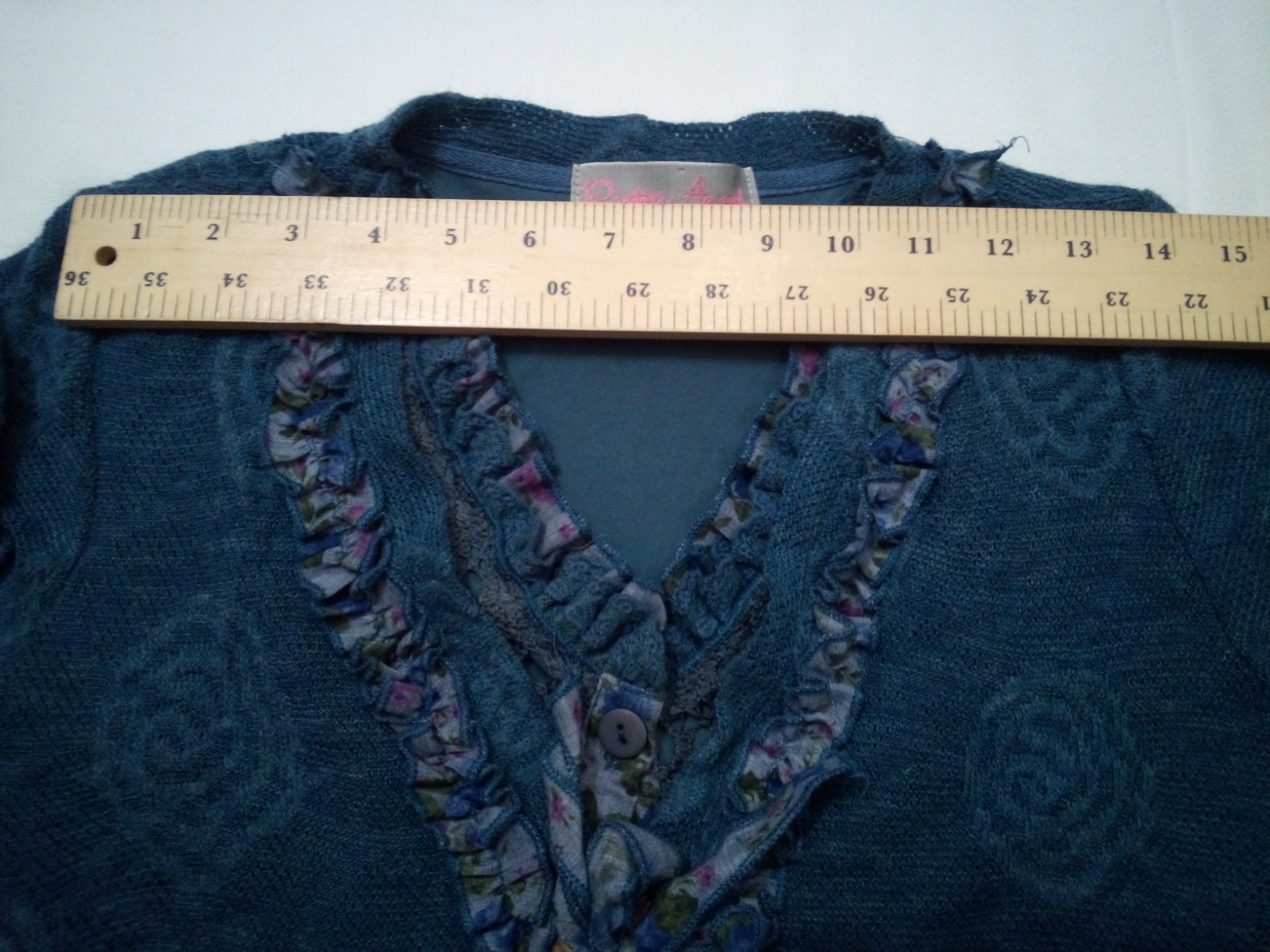 Pretty Angel Cardigan Sweater Womens S Blue Whimsigoth Dark Fairy Grunge