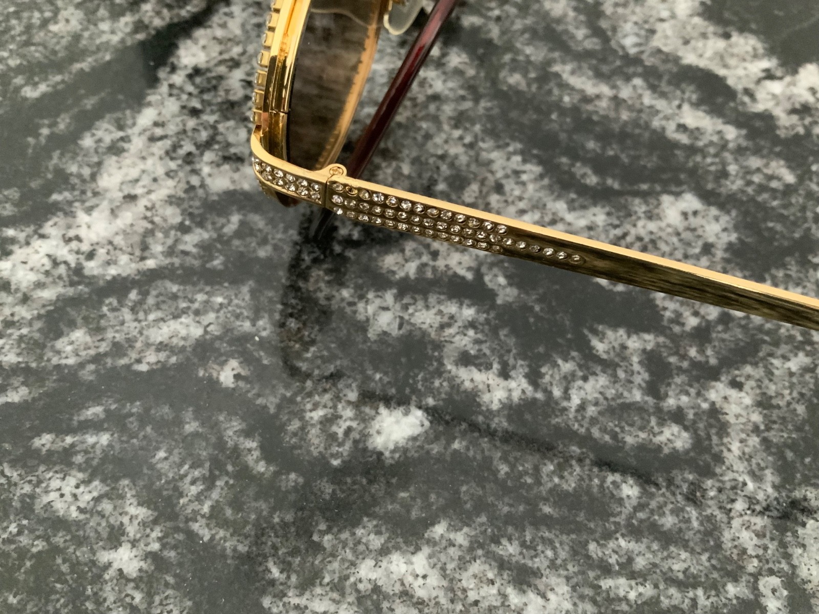 9FIVE 24k Gold Sunglasses CR-39 with box and original sales order w/small flaw
