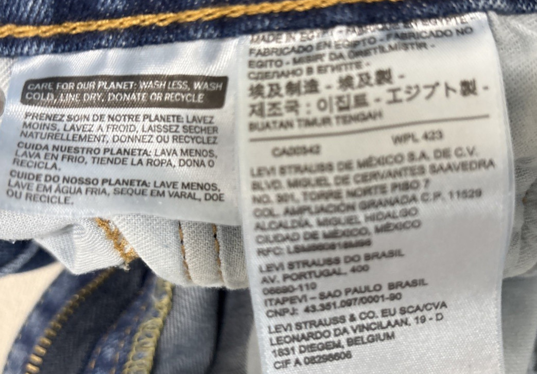 Levi’s 559 Relaxed Straight Jeans Mens 31×34 Blue Denim Excellent Condition