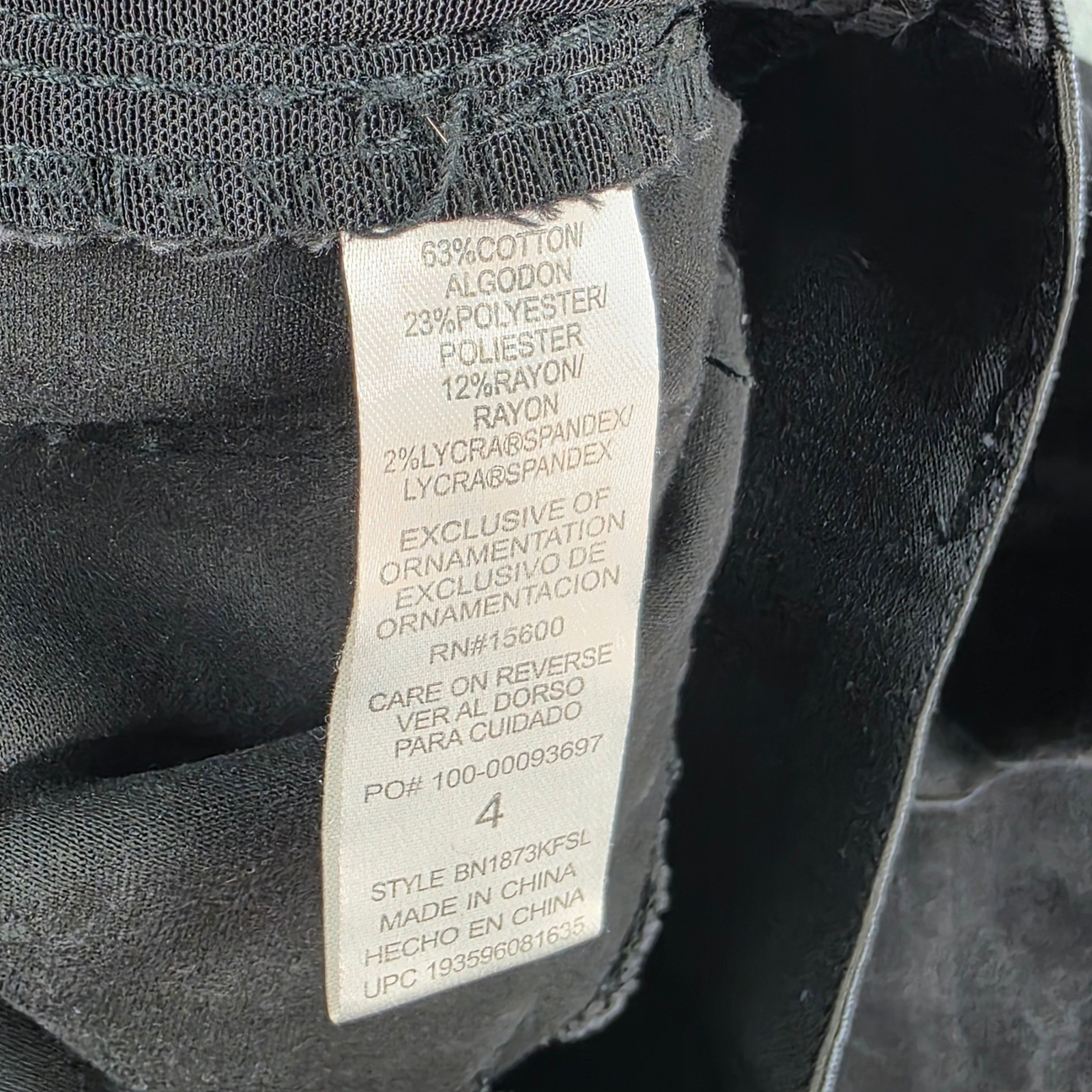Democracy Ab Technology Black Skinny Jeans Womens Size 4 BN1873KFSL Dark Wash