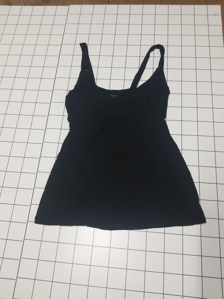 Y2k Babydoll Style Black Tank Top
