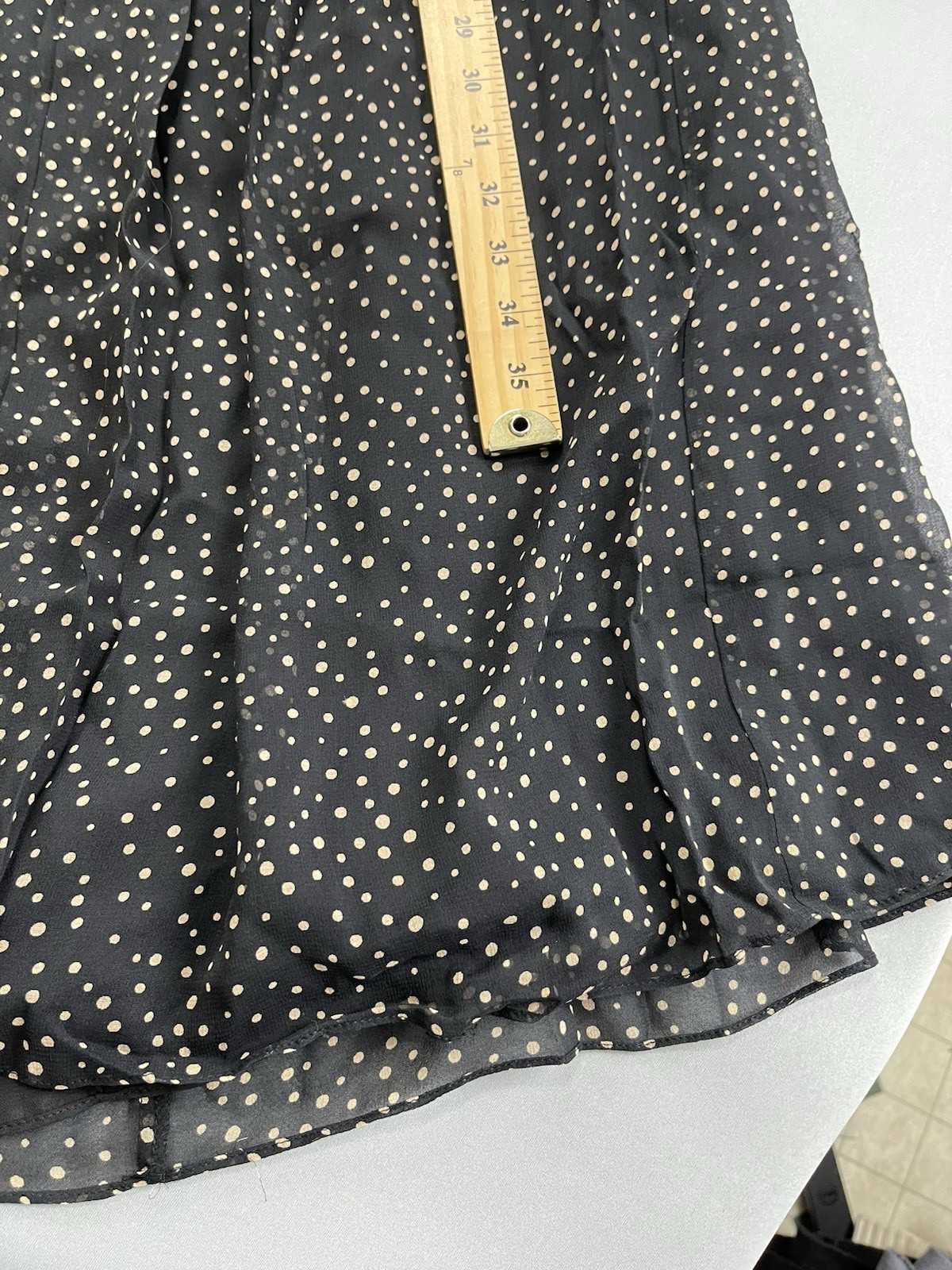 Talbots Women Dress 10 Petite Black Silk Polka Dot Retro Rockabilly Wrap Vintage