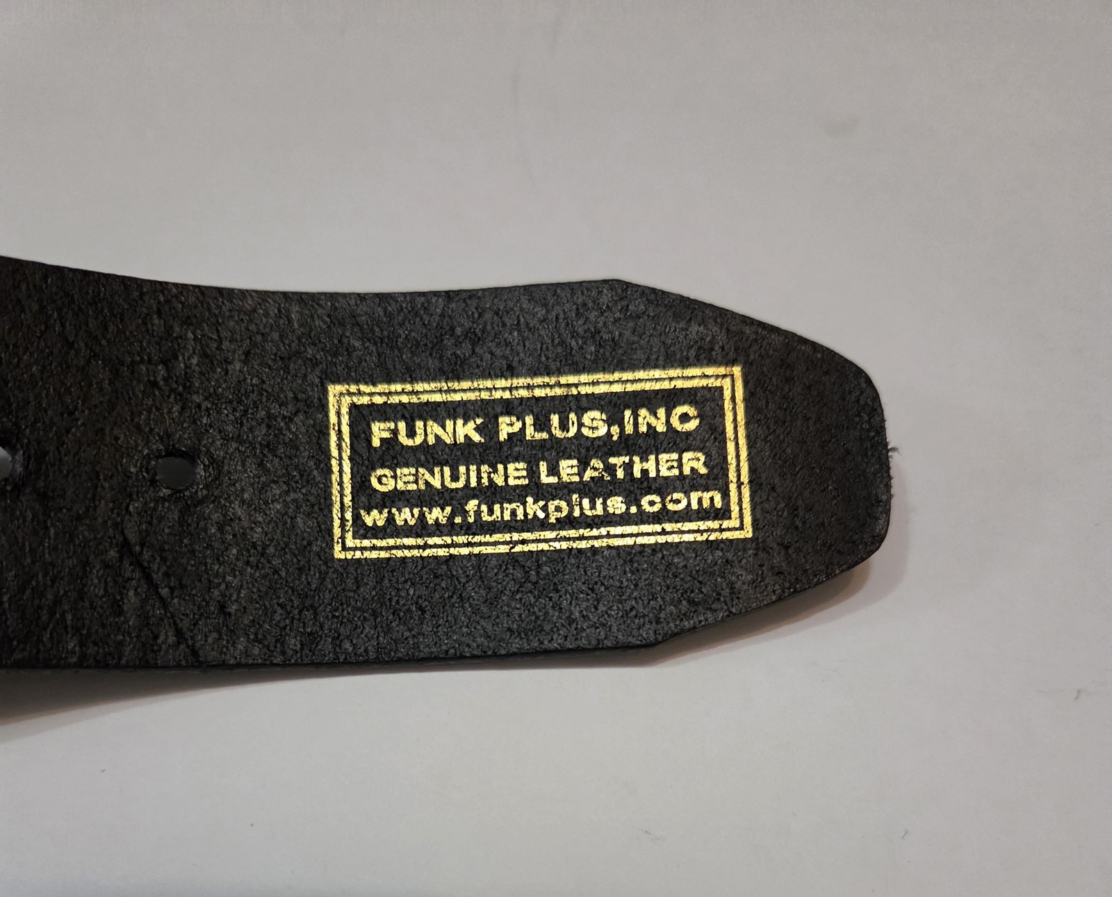 Funk Plus Belt Mens Small Black Leather Silver Studded Pyramid Punk Rock