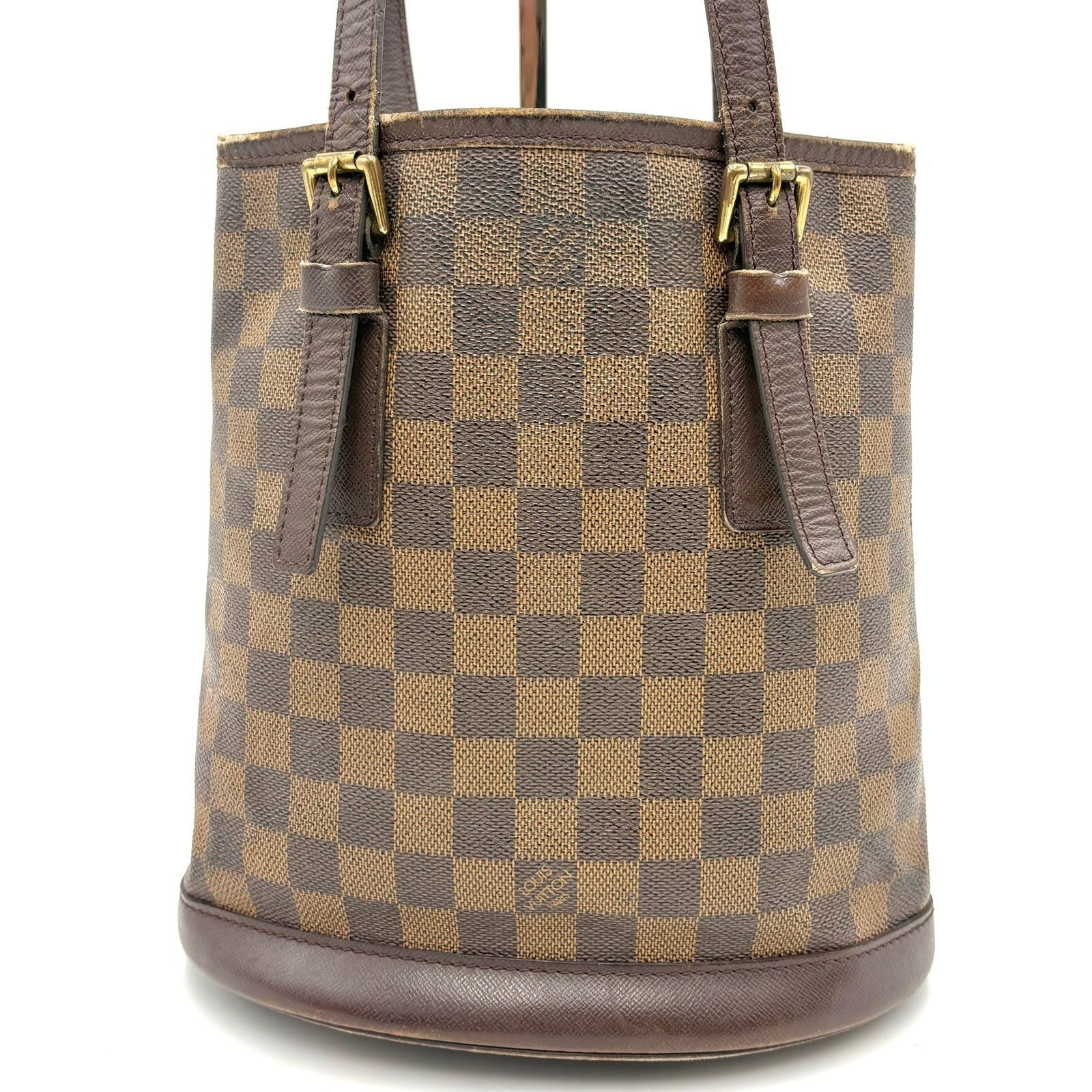 Auth LOUIS VUITTON Damier Ebene Marais Tote Bag Handbag N42240 2Y6311